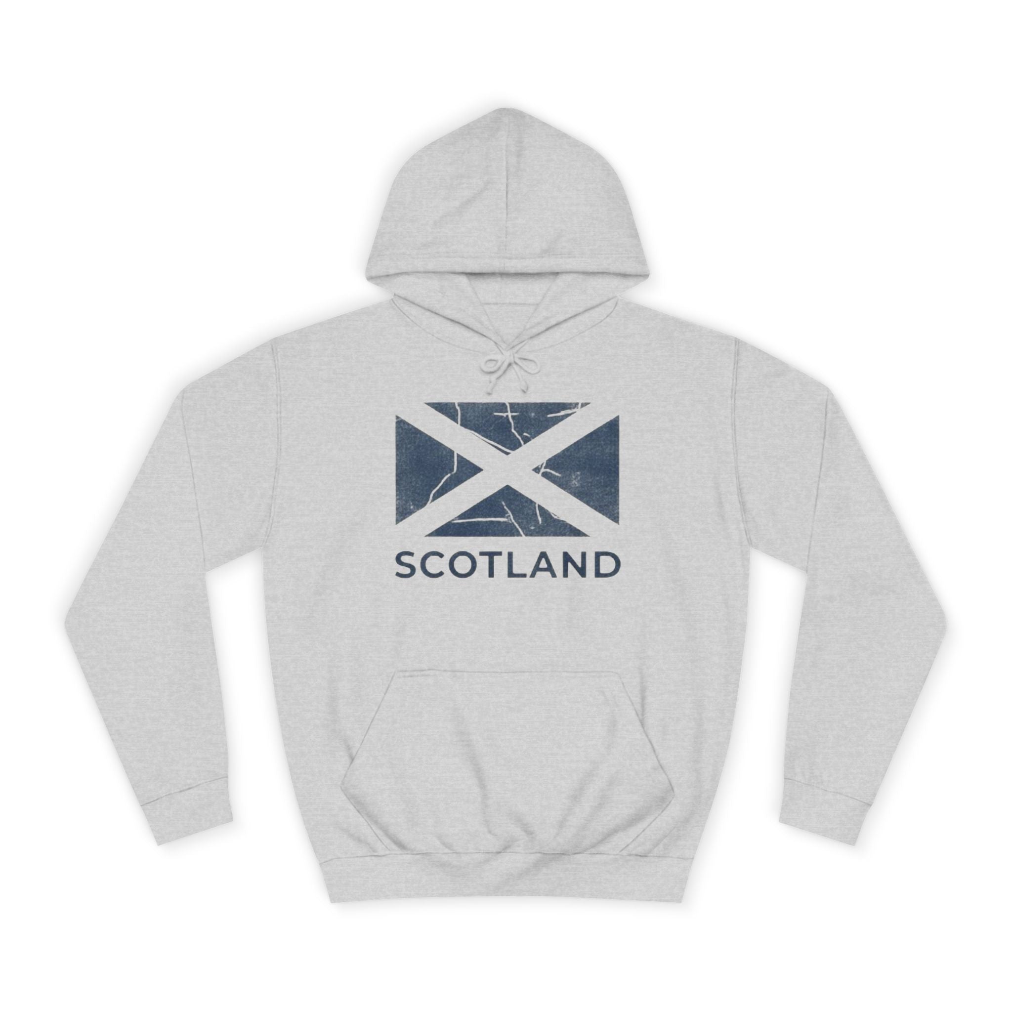 Scotland Saltire Hoodie – Distressed Flag College Pullover