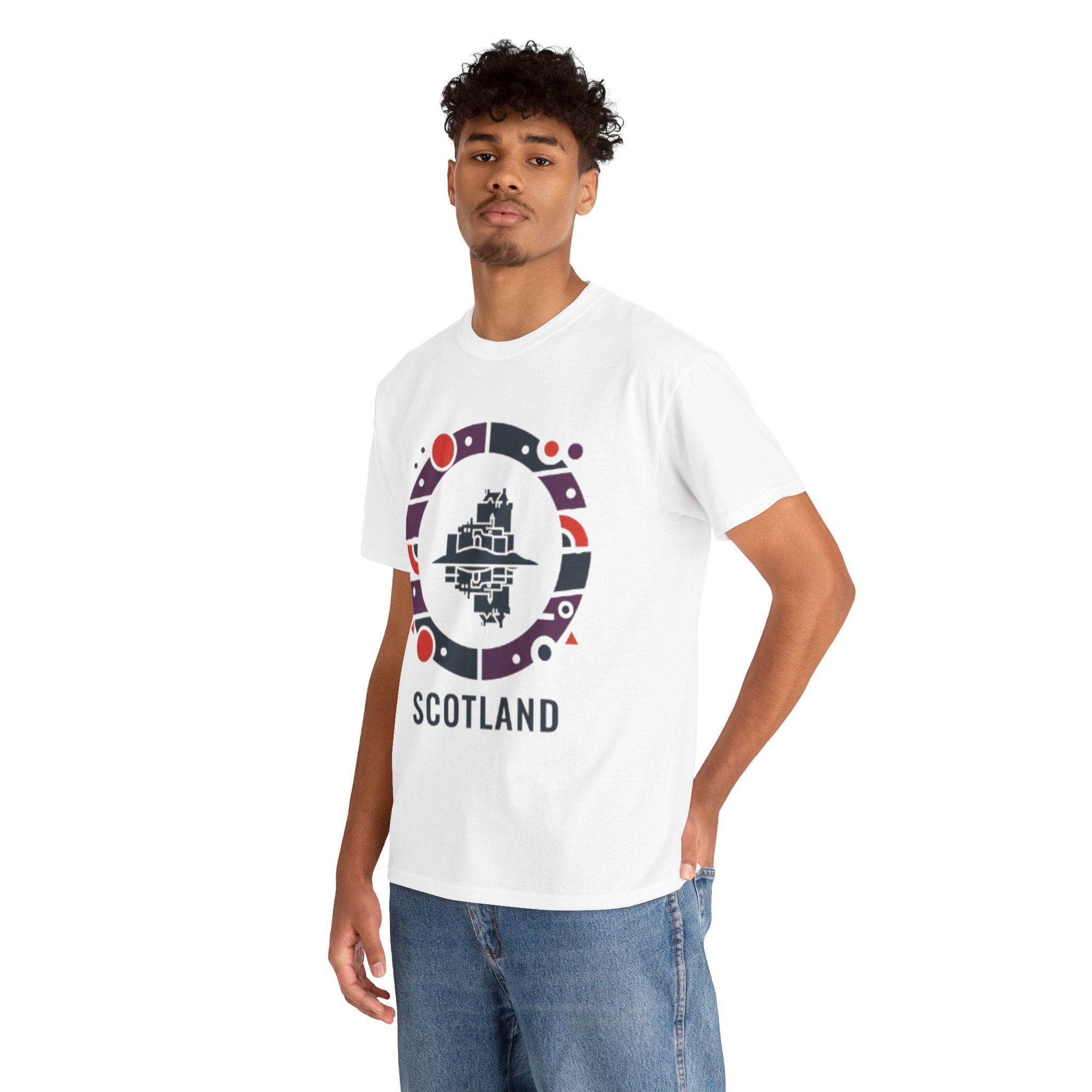 Scotland Circle Castle T‑Shirt