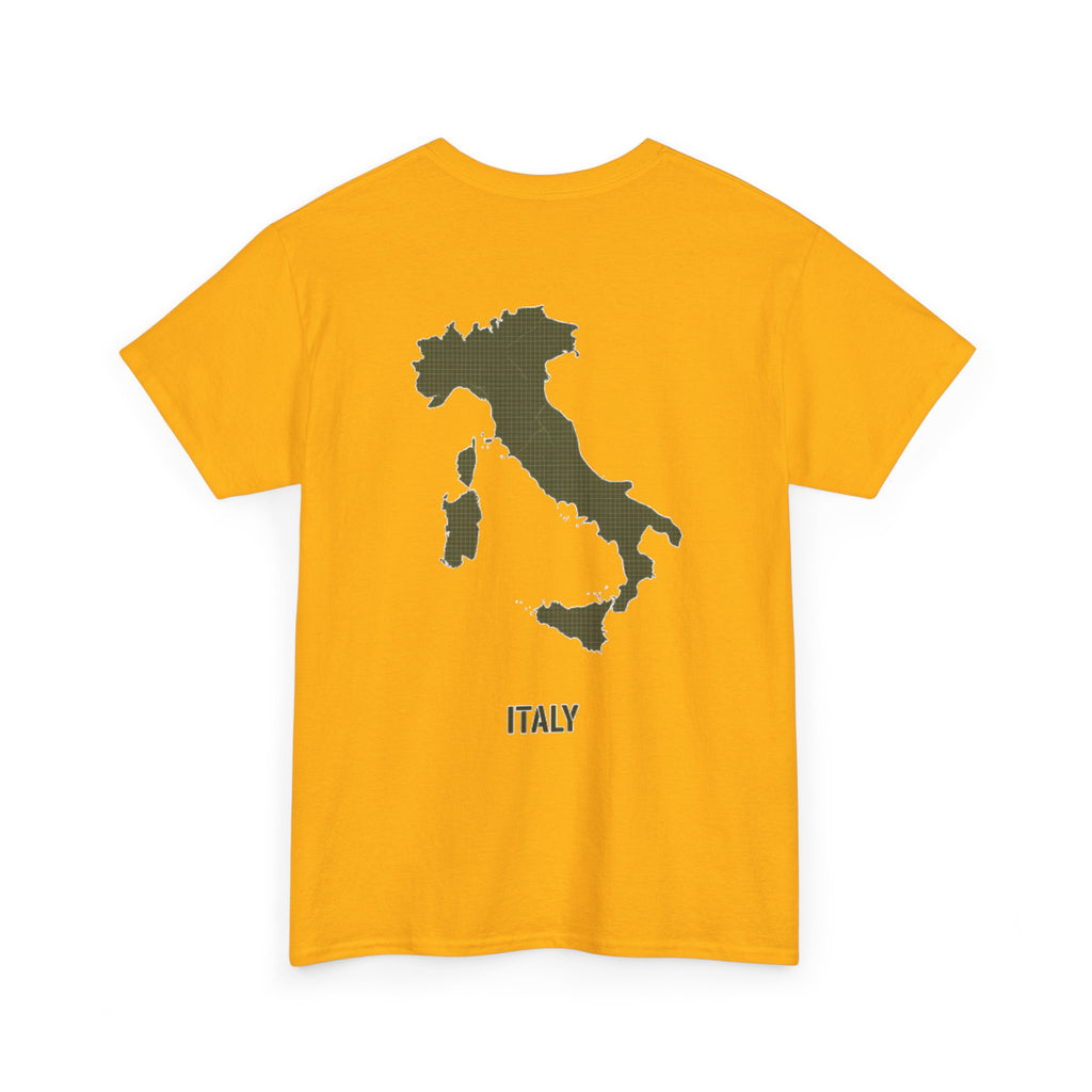 Italy Map Tee — GALLUS Logo Casual Cotton T-Shirt