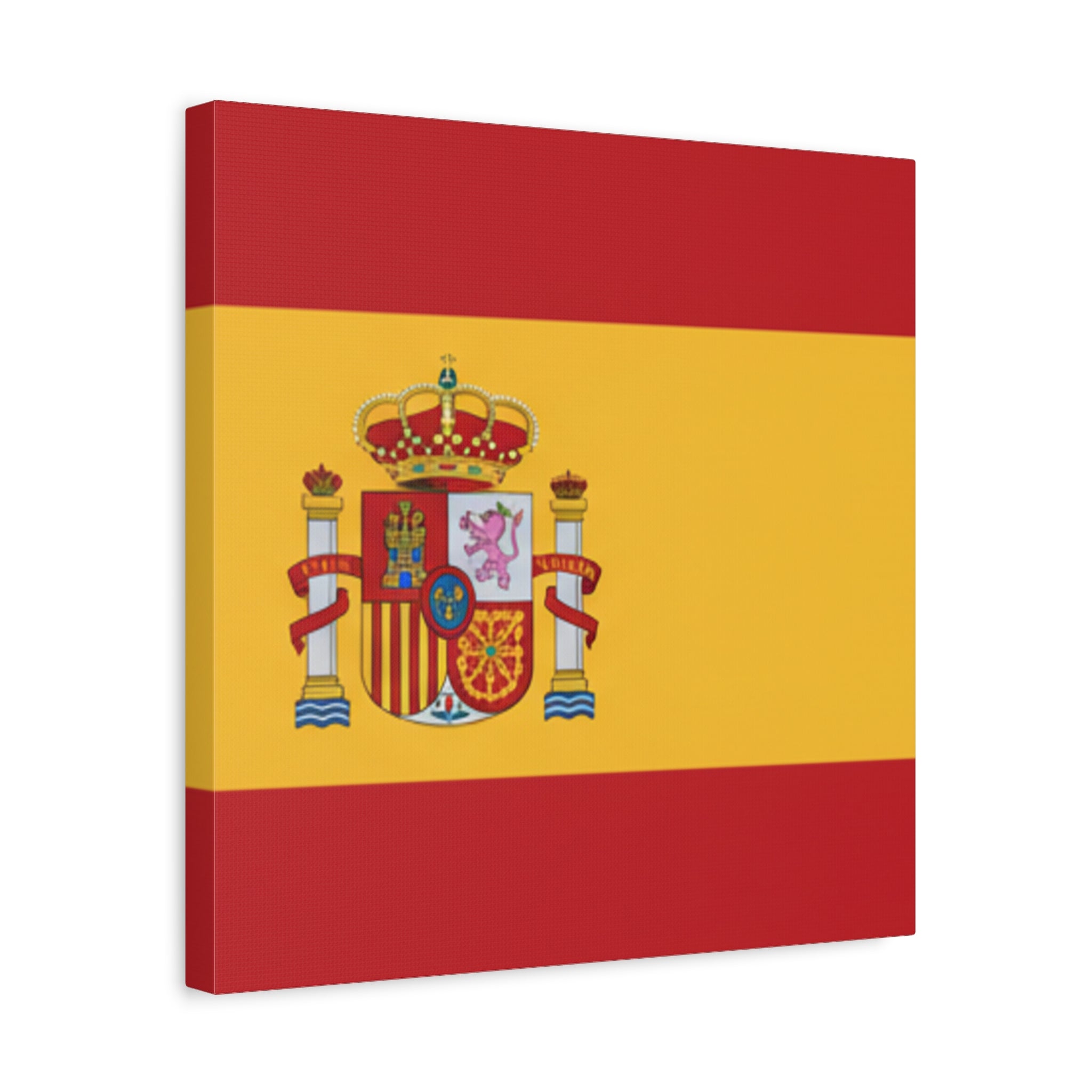 Spanish Flag Matte Canvas Print — Stretched Wall Art (1.25")