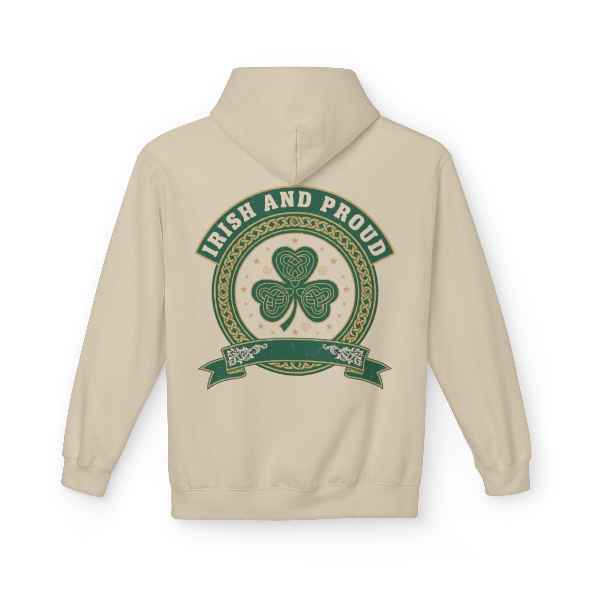 Irish and Proud Hoodie — St. Patrick’s Shamrock Graphic Pullover