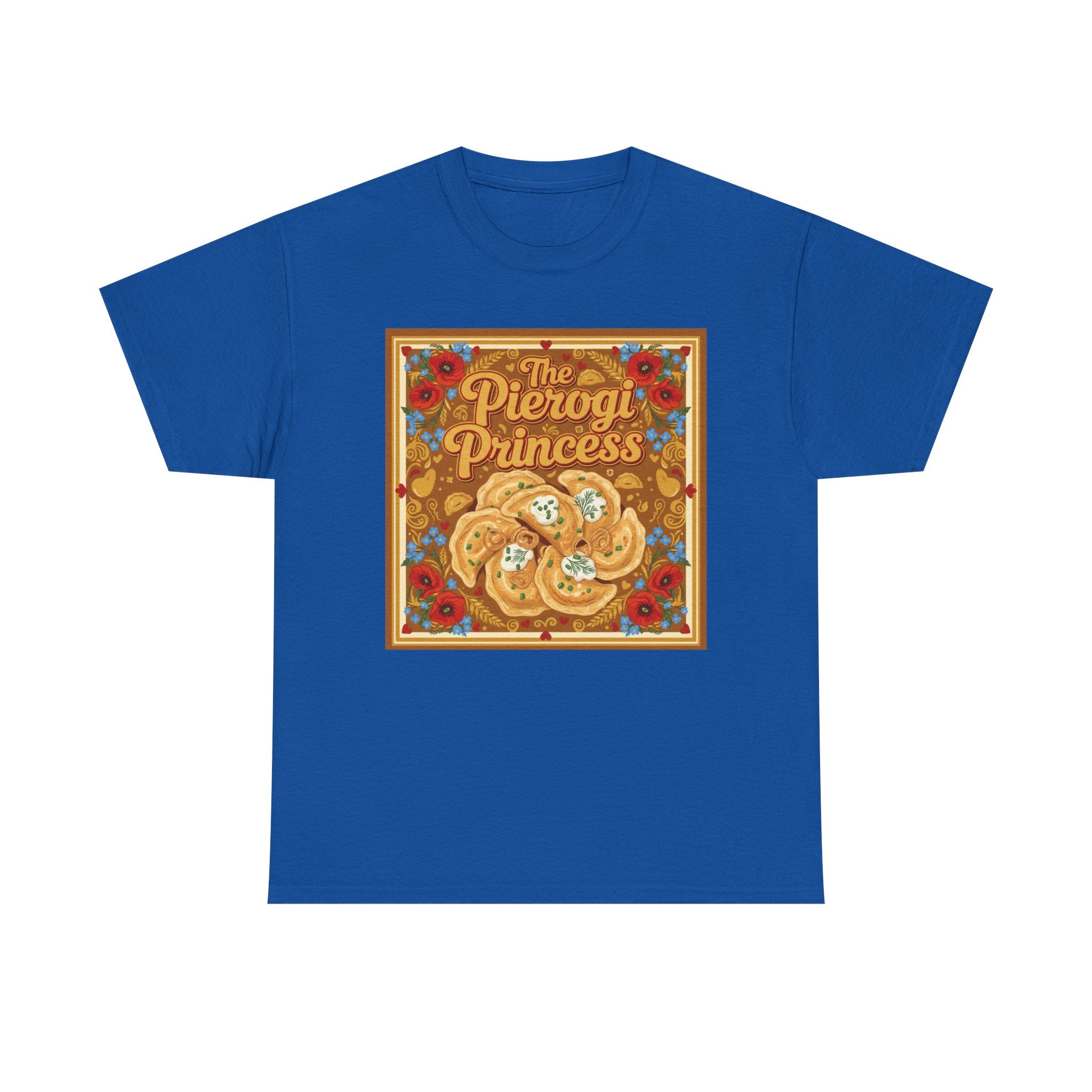 Pierogi Princess Tee - Vintage Polish Food Graphic T-Shirt