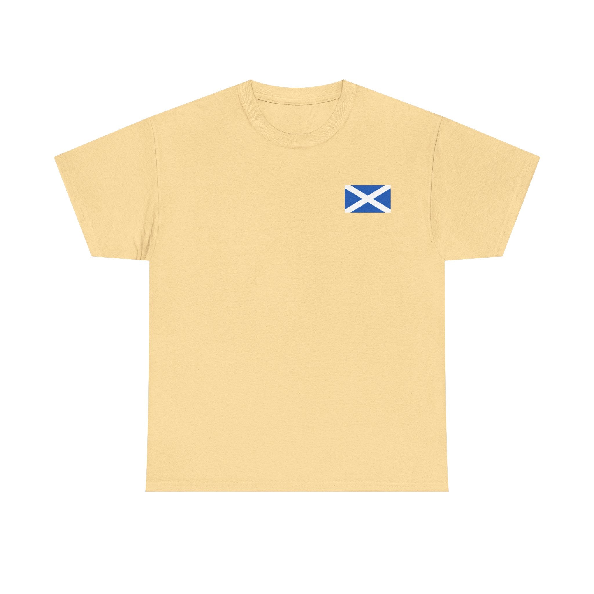 Scottish and Proud T-Shirt — Stag Crest with Saltire Flag