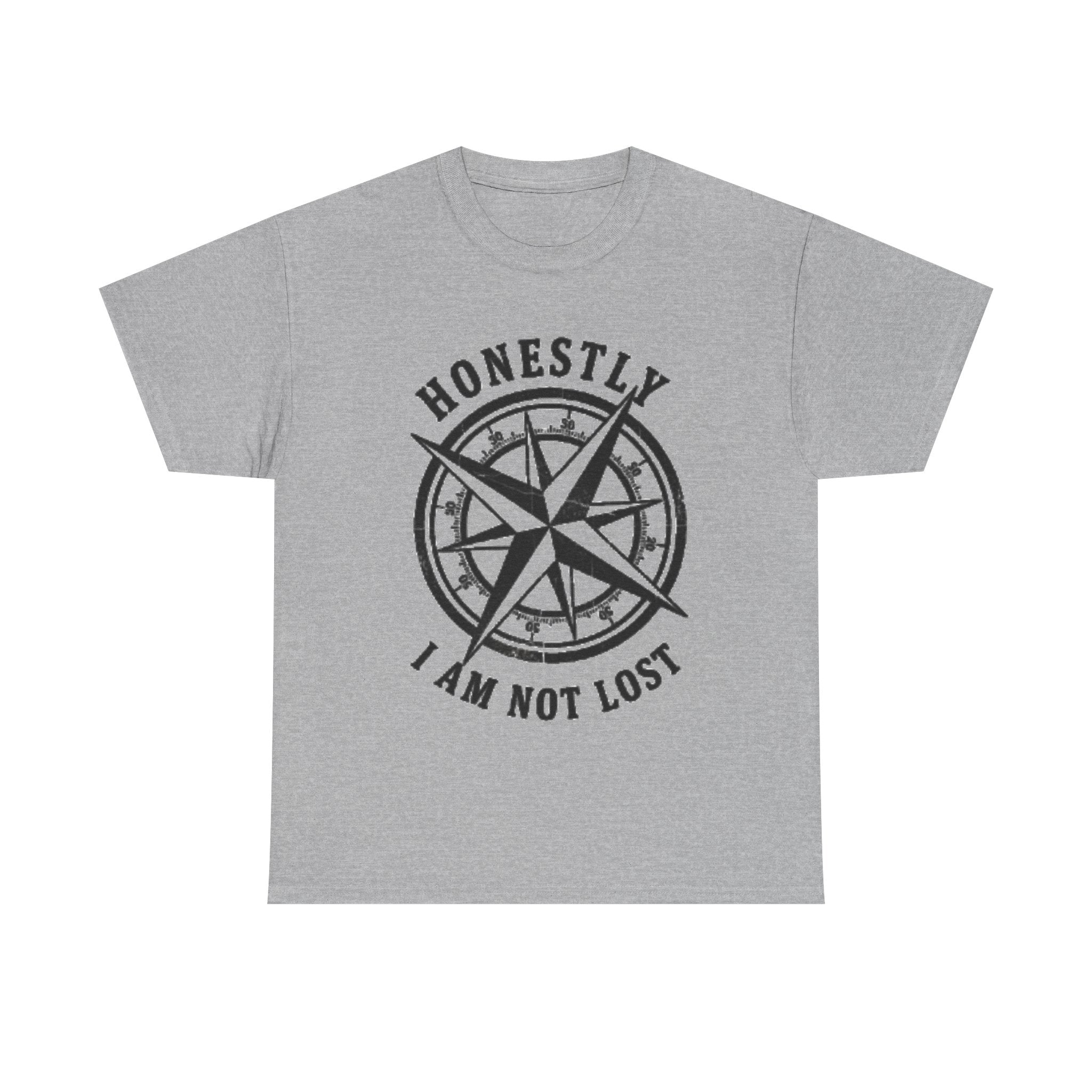 Honestly I Am Not Lost Compass T-Shirt — Adventure Travel Tee
