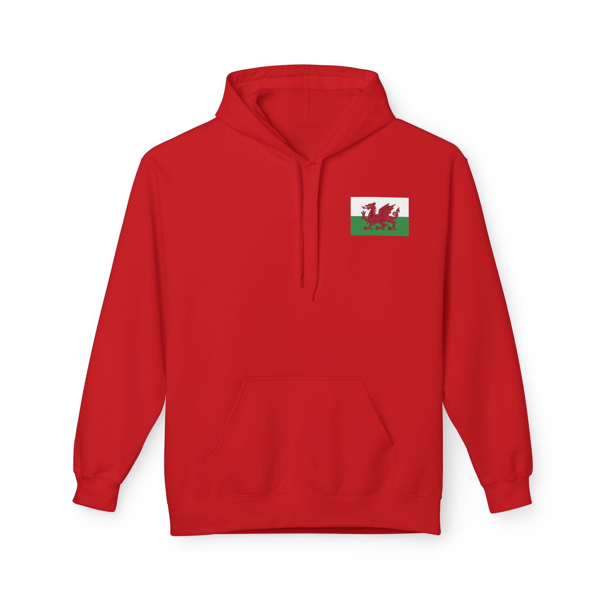 Welsh Dragon Drinking Beer Hoodie — Rugby Pub Fan Pullover