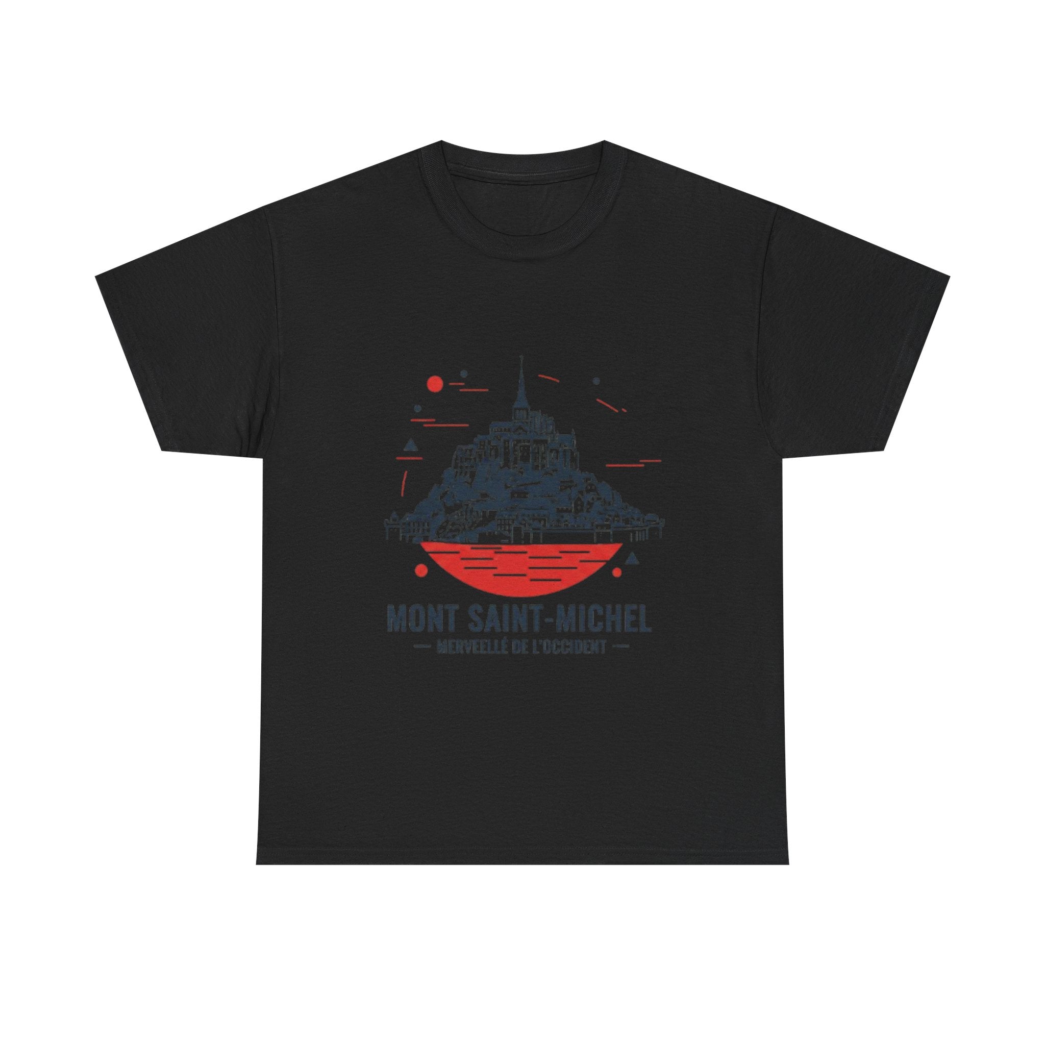 Mont Saint-Michel Illustration T-Shirt — French Landmark Travel Tee