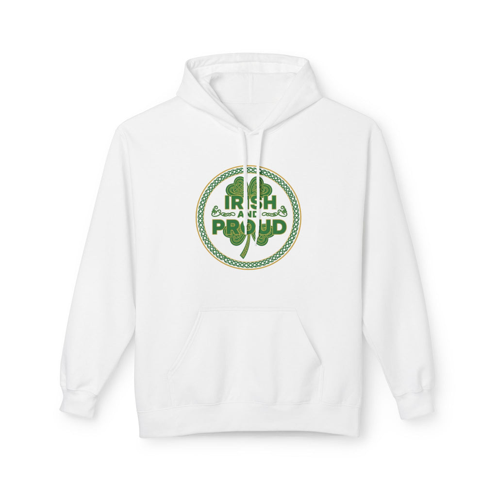 Irish & Proud Shamrock Hoodie — St. Patrick’s Day Green Crest