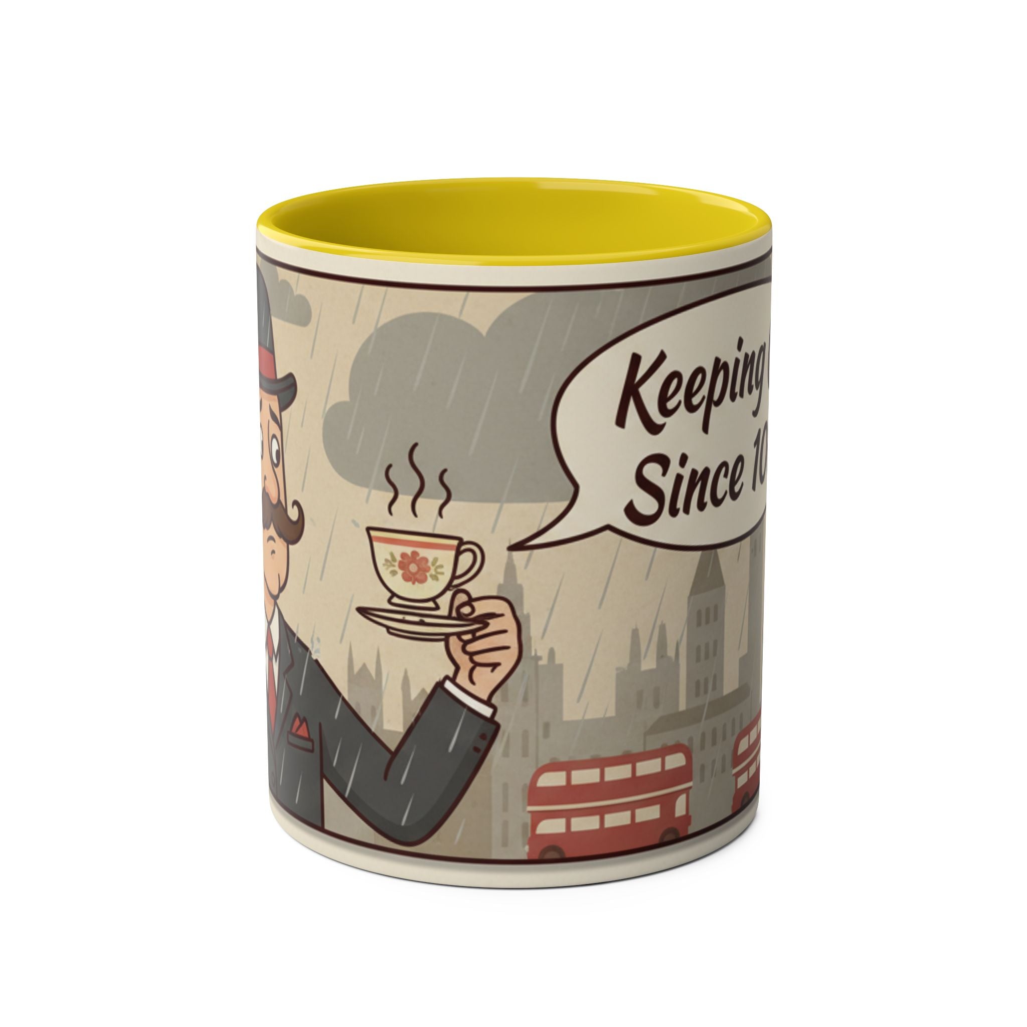 Two-Tone Coffee Mugs, 11oz