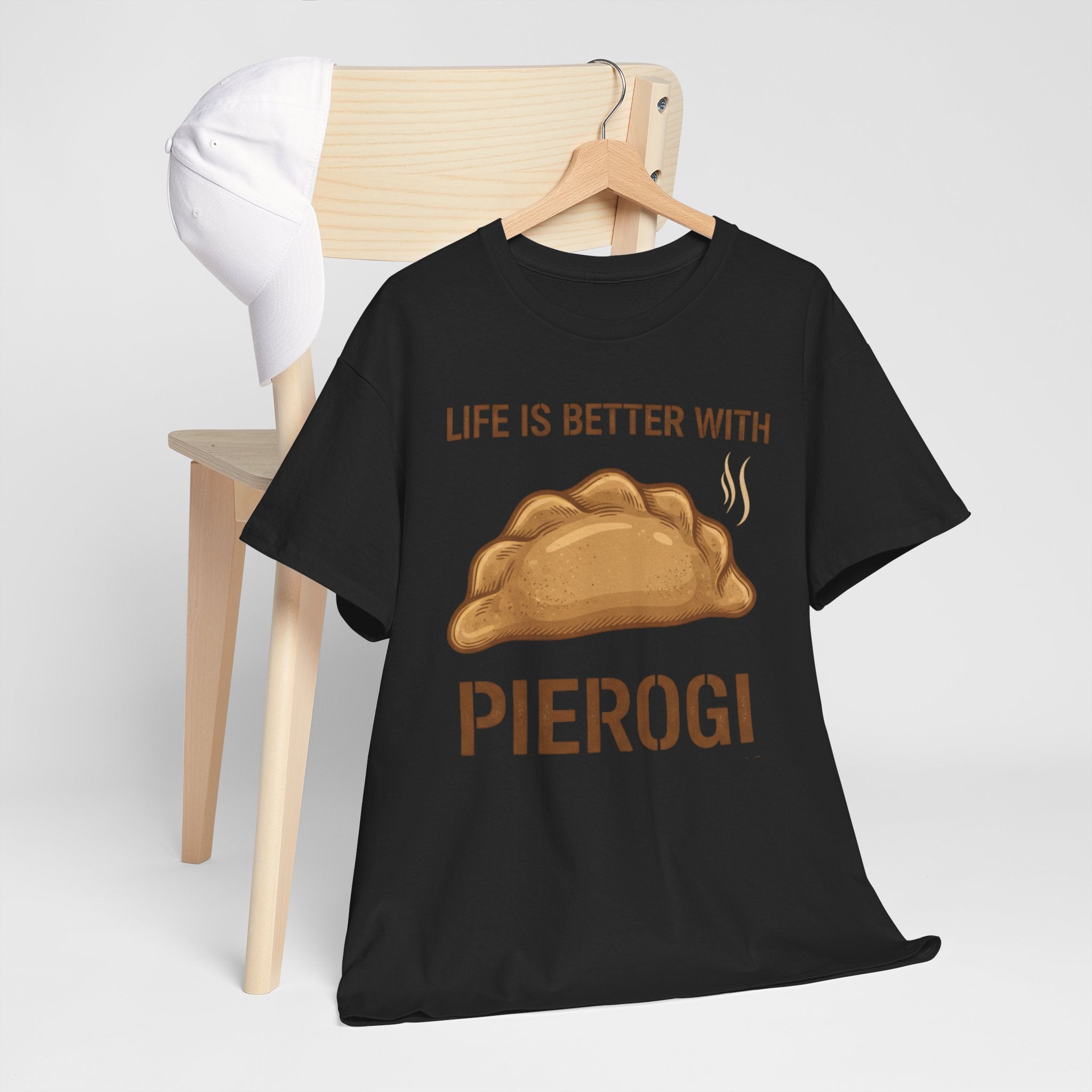 Pierogi T-Shirt — "Life Is Better With Pierogi" Funny Foodie Tee