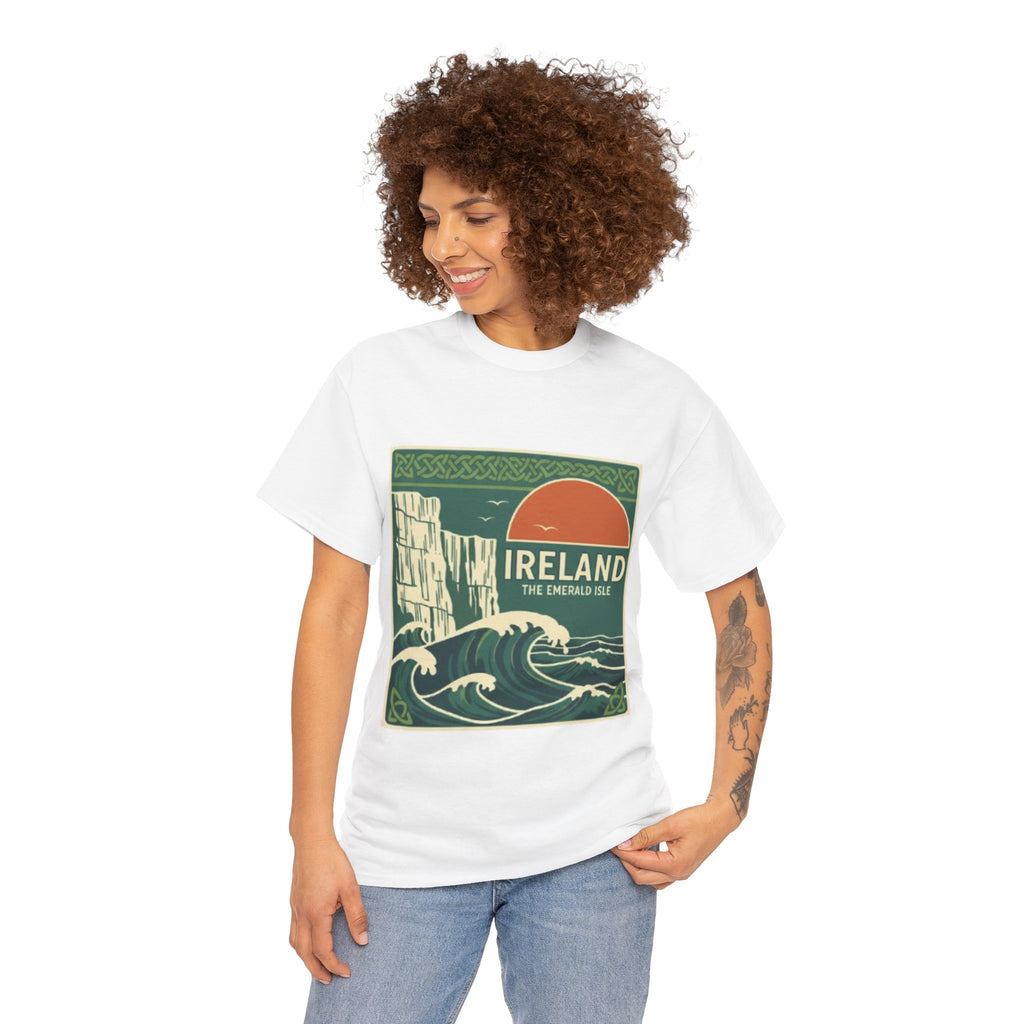 Ireland Vintage Travel Tee — 'Ireland The Emerald Isle' Graphic T‑Shirt
