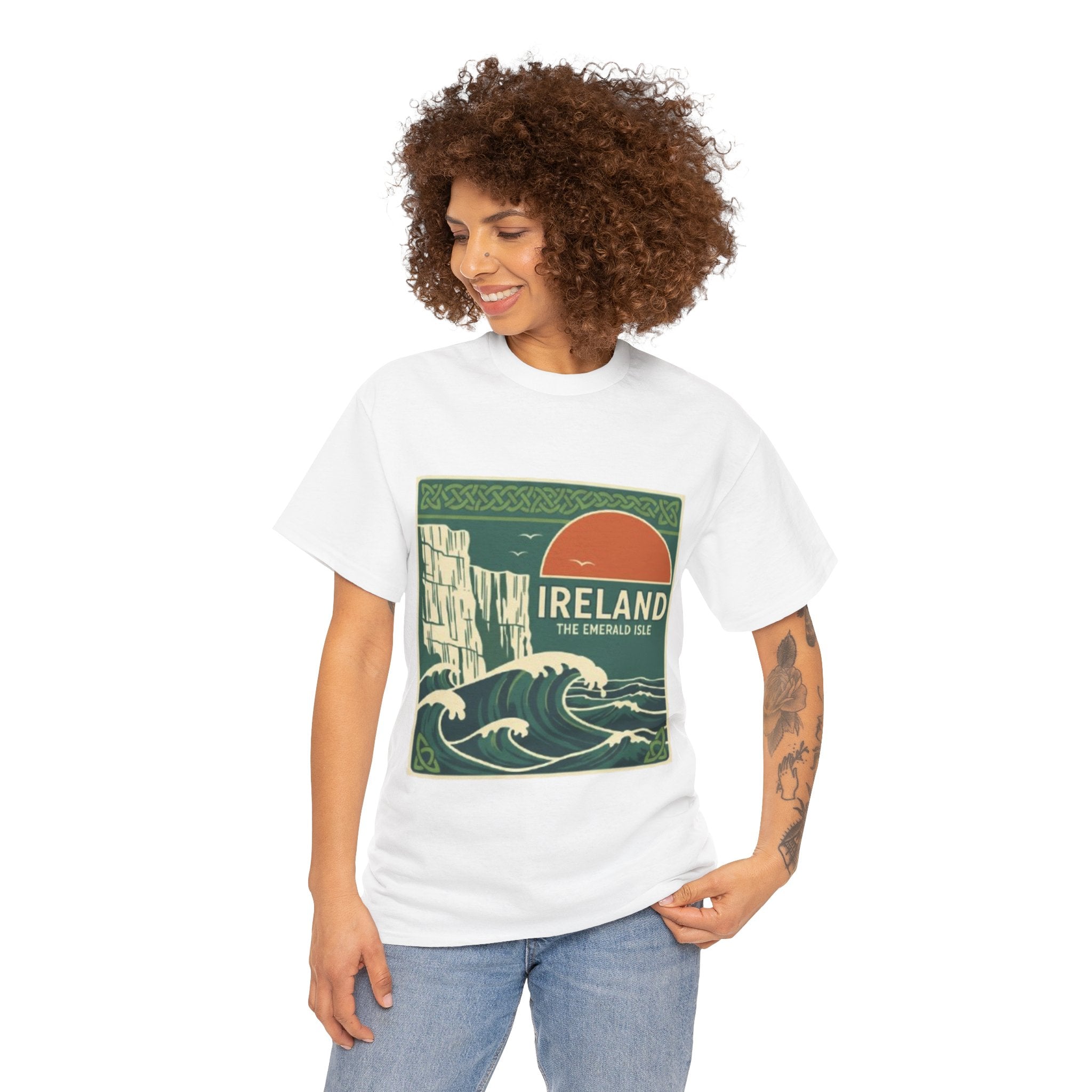 Ireland Vintage Travel Tee — 'Ireland The Emerald Isle' Graphic T‑Shirt