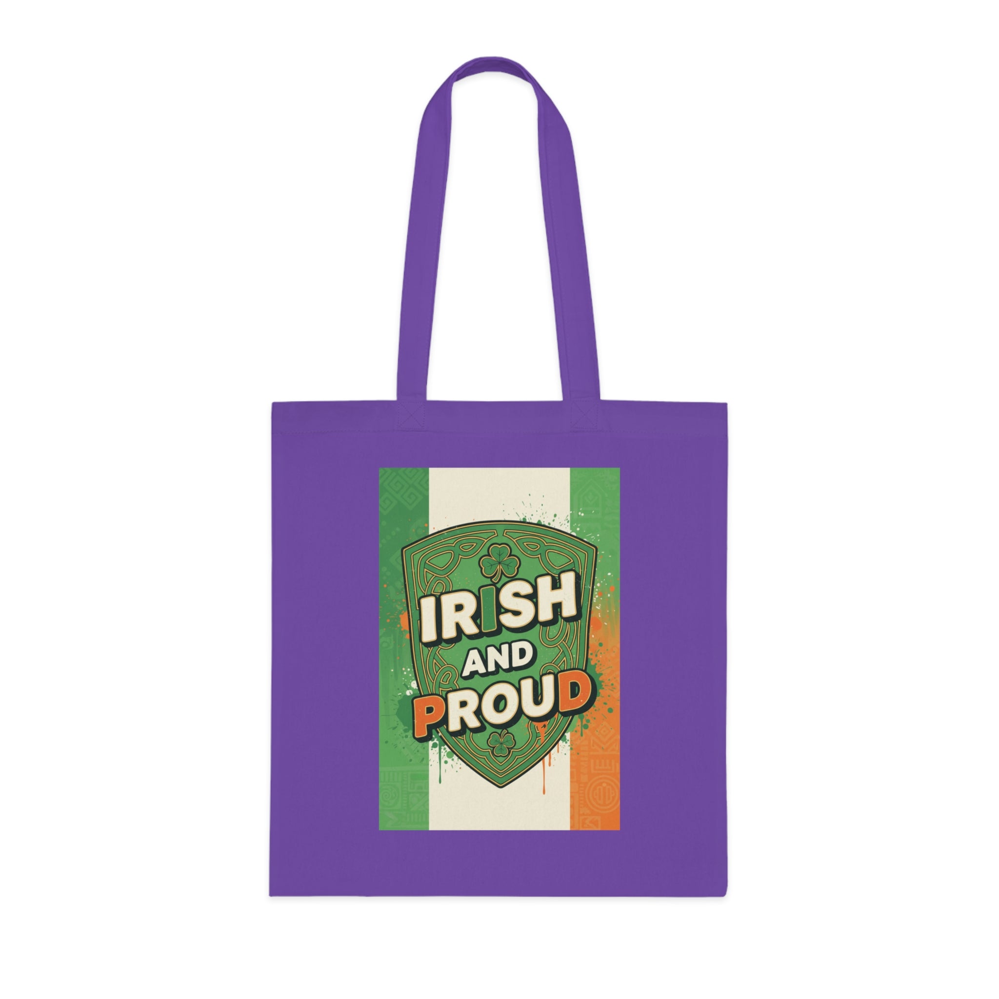 Irish and Proud Cotton Tote — St. Patrick’s Day Irish Flag Shopper