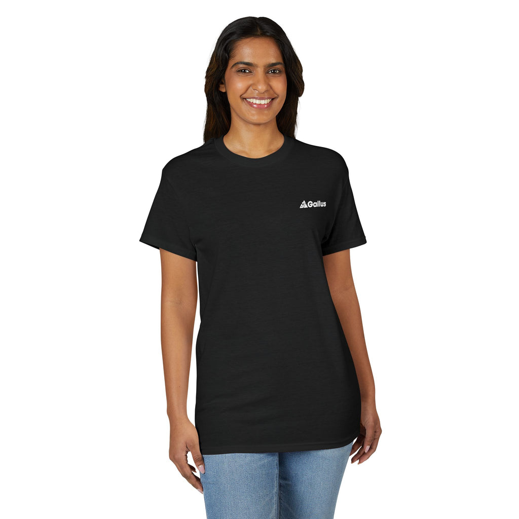 Minimalist 'Ad Astra' Small Chest Logo T-Shirt — Black Graphic Tee