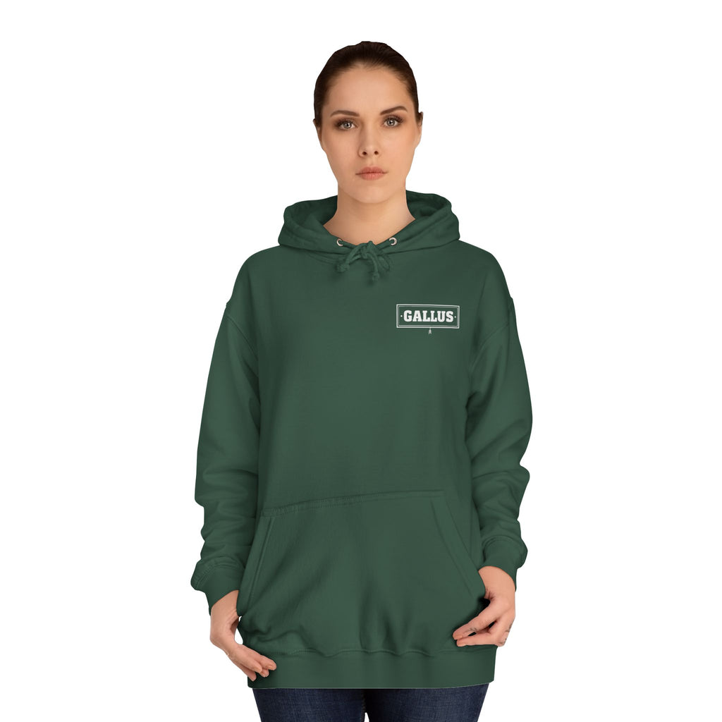 Gallus Mountain Hoodie — Forest Green College Logo Pullover