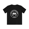 Kids Tee — "The Little Explorers Club" Binoculars Graphic