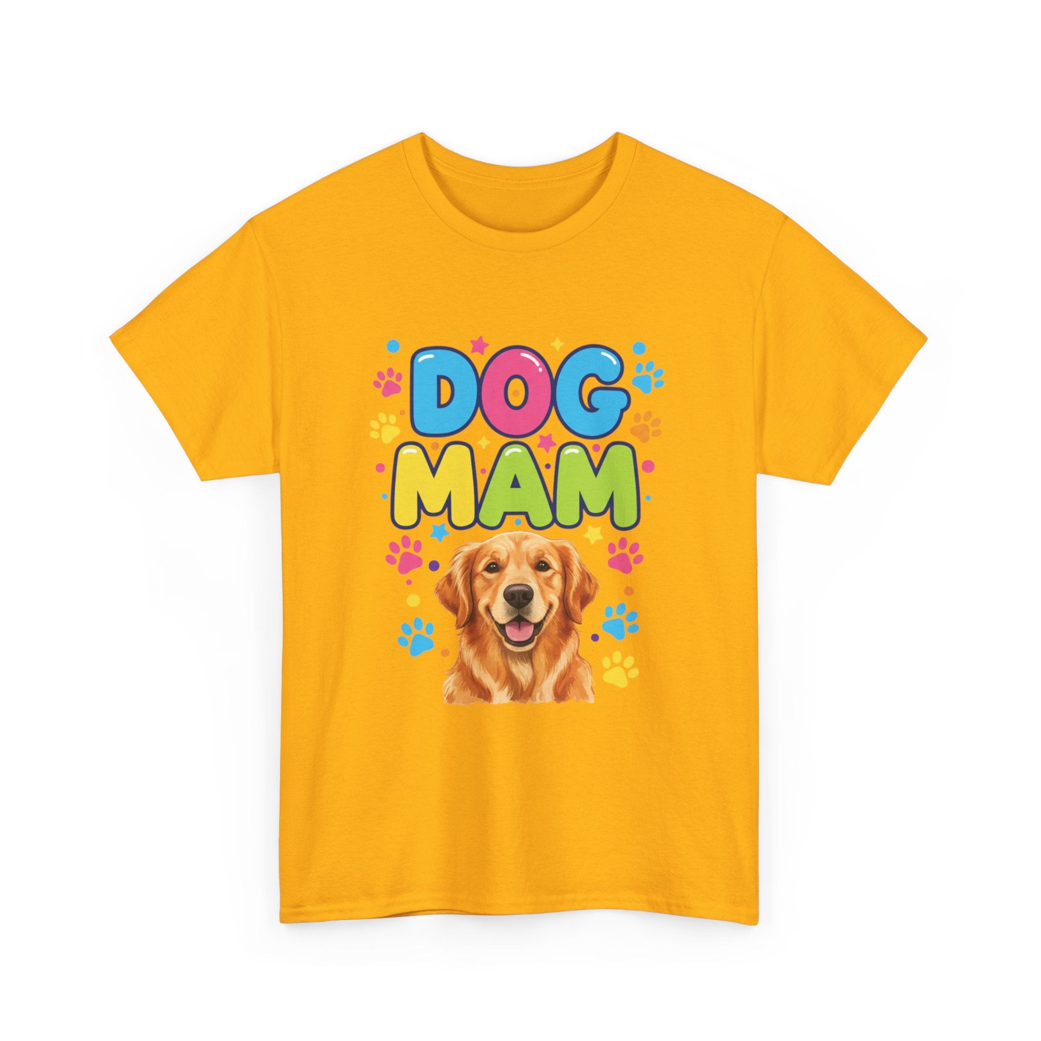 Dog Mam T-Shirt — Cute Colorful "Dog Mam" Graphic Tee for Dog Lovers