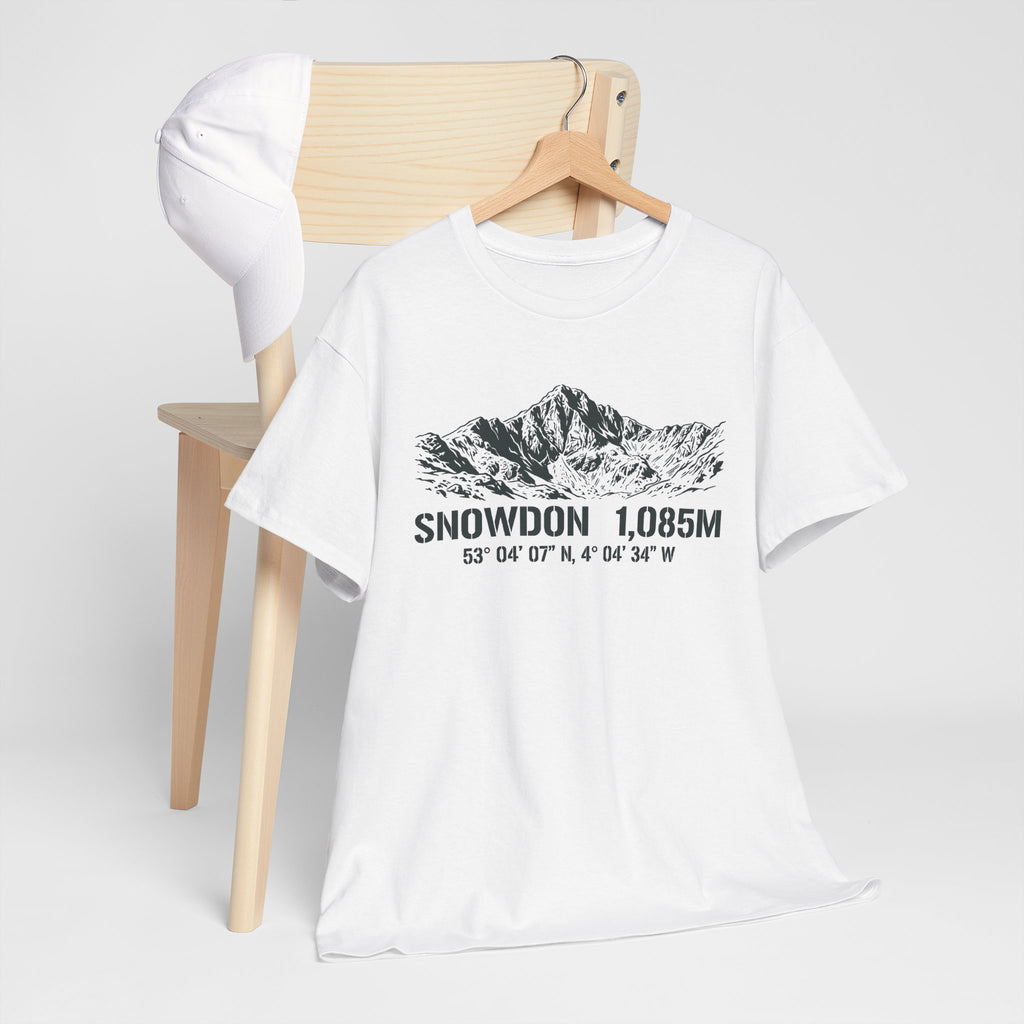 Snowdon 1,085M Mountain Tee with Coordinates