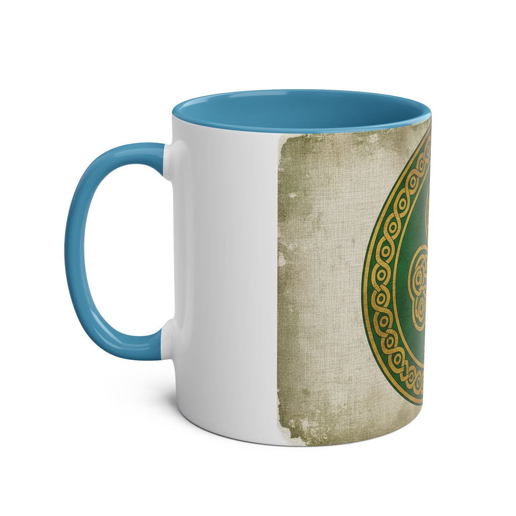 Celtic Shamrock Coffee Mug – Two-Tone 11oz St. Patrick’s Day Mug