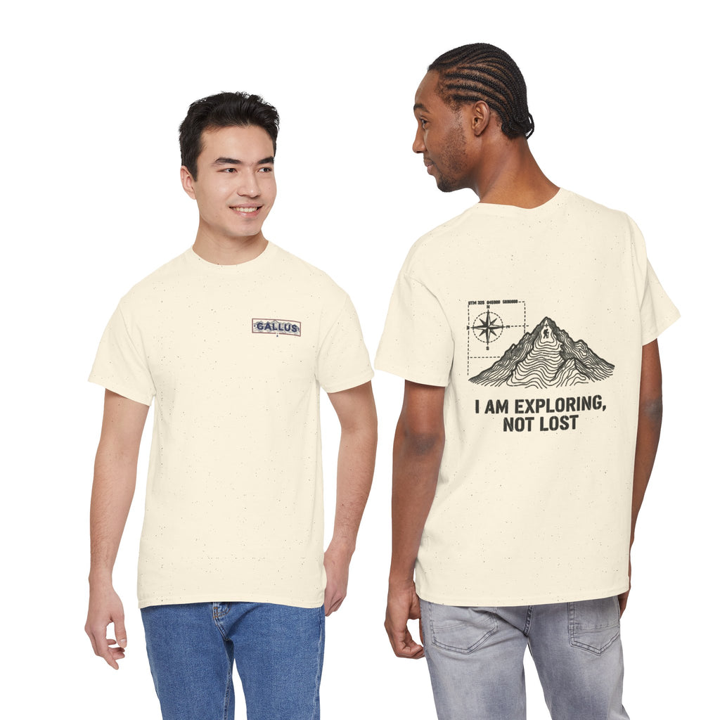 Explorer Mountain Tee — "I Am Exploring, Not Lost" Adventure T-Shirt