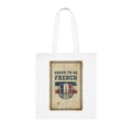 Proud to Be French Vintage Shield Cotton Tote