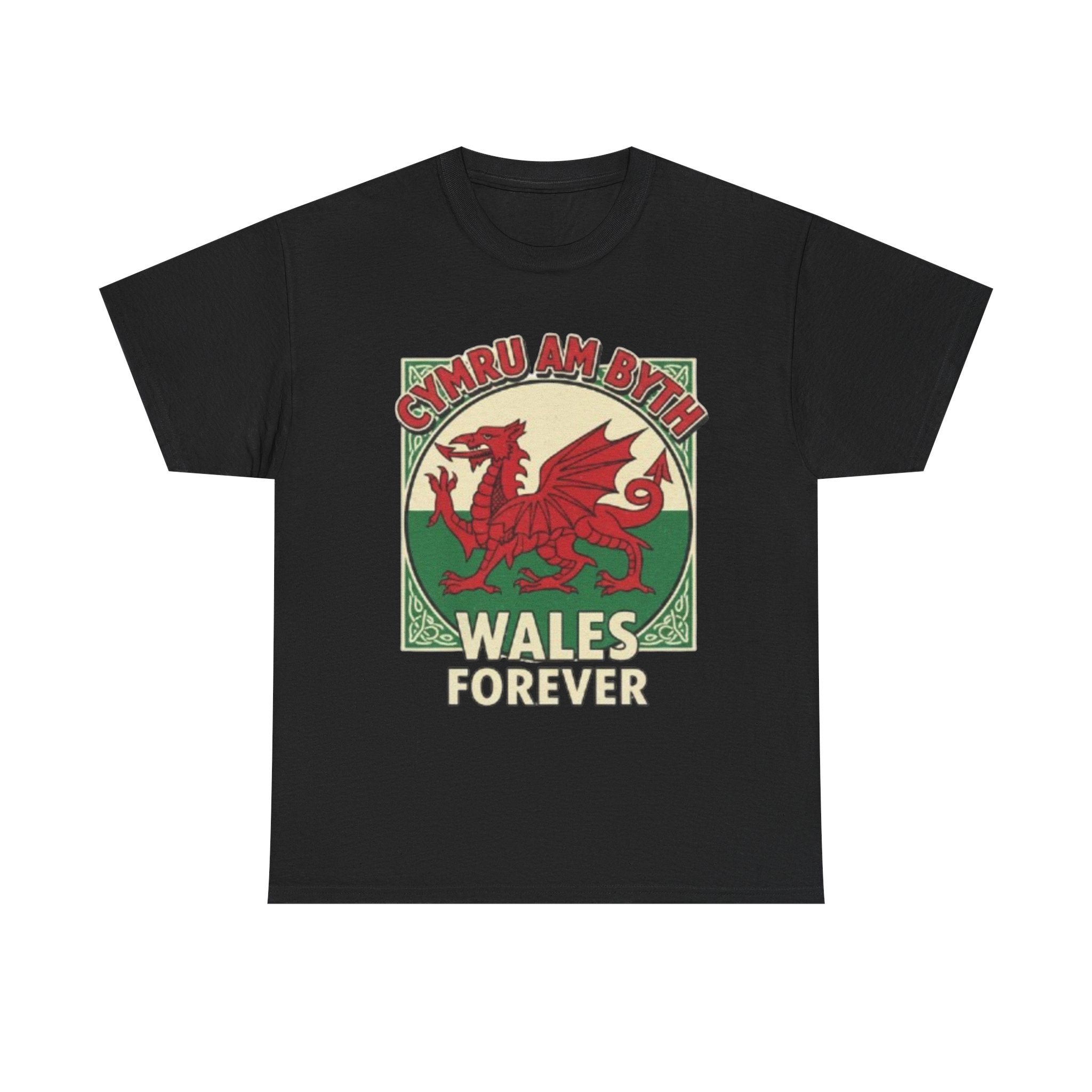 Wales Forever T-Shirt — Cymru Am Byth Retro Welsh Dragon Tee