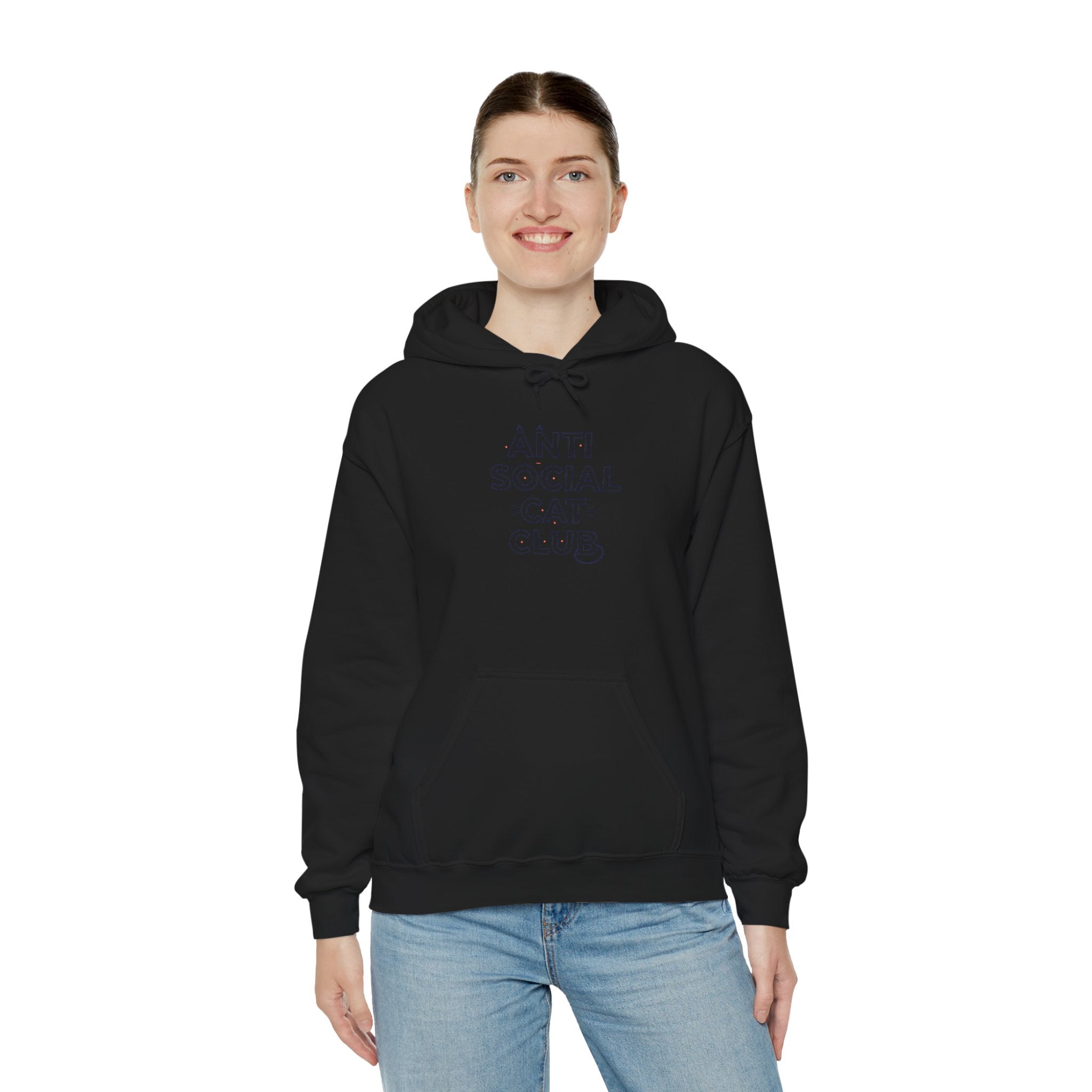 Hollow Outline Typography Hoodie | outline text shirt, minimalist typography