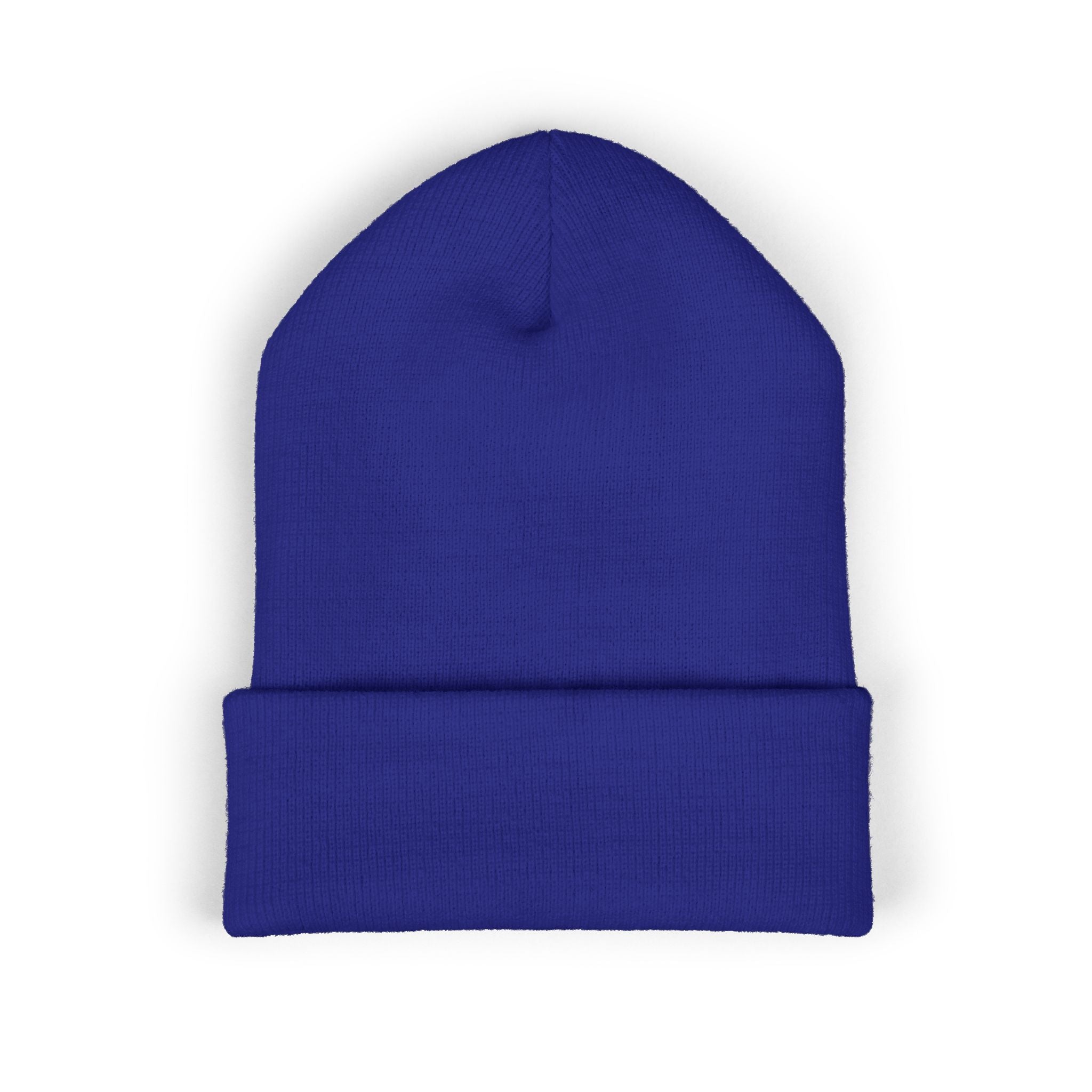 Embroidered "GALLUS" Classic Cuffed Beanie — Red Knit Winter Hat