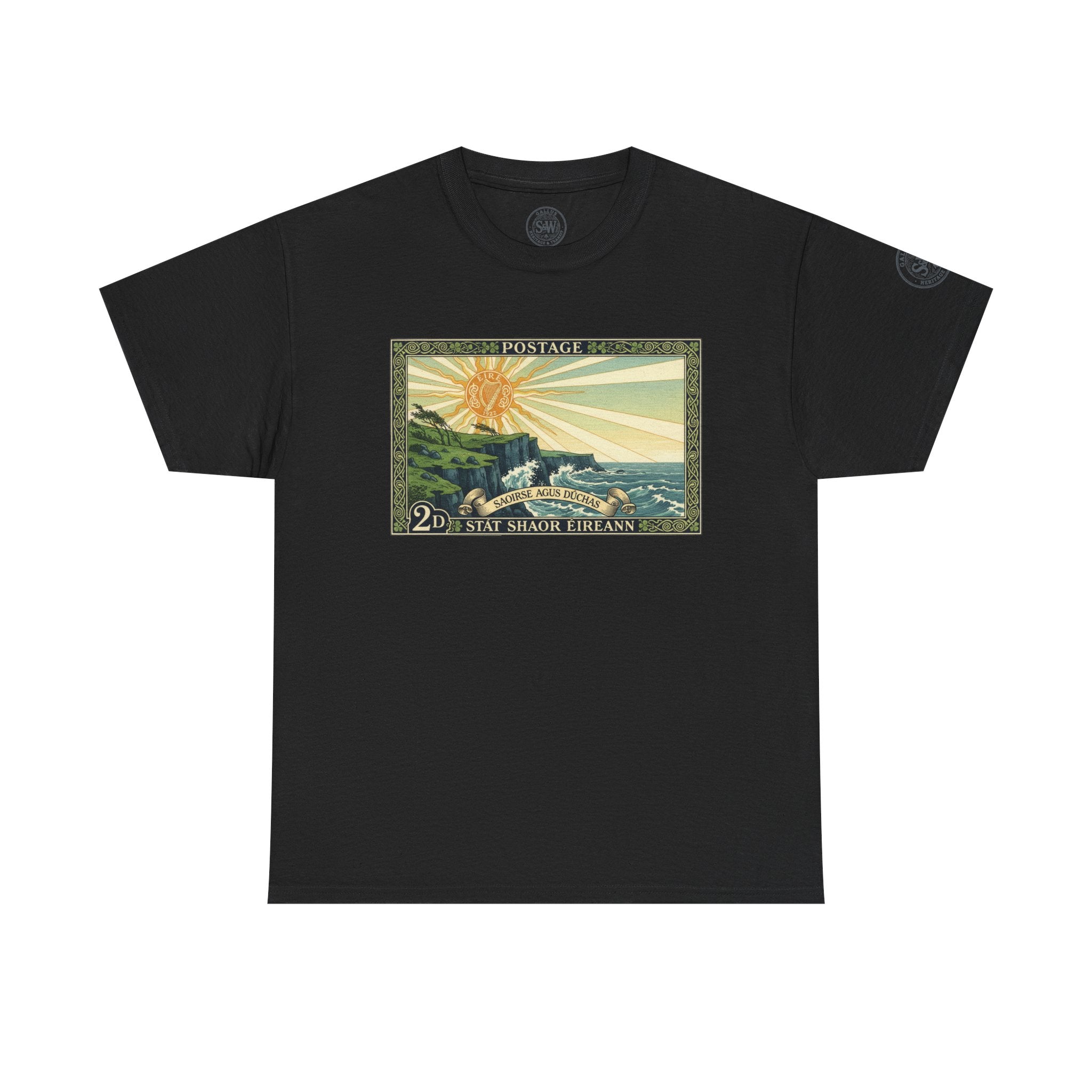 Vintage Irish Postage Stamp T‑Shirt
