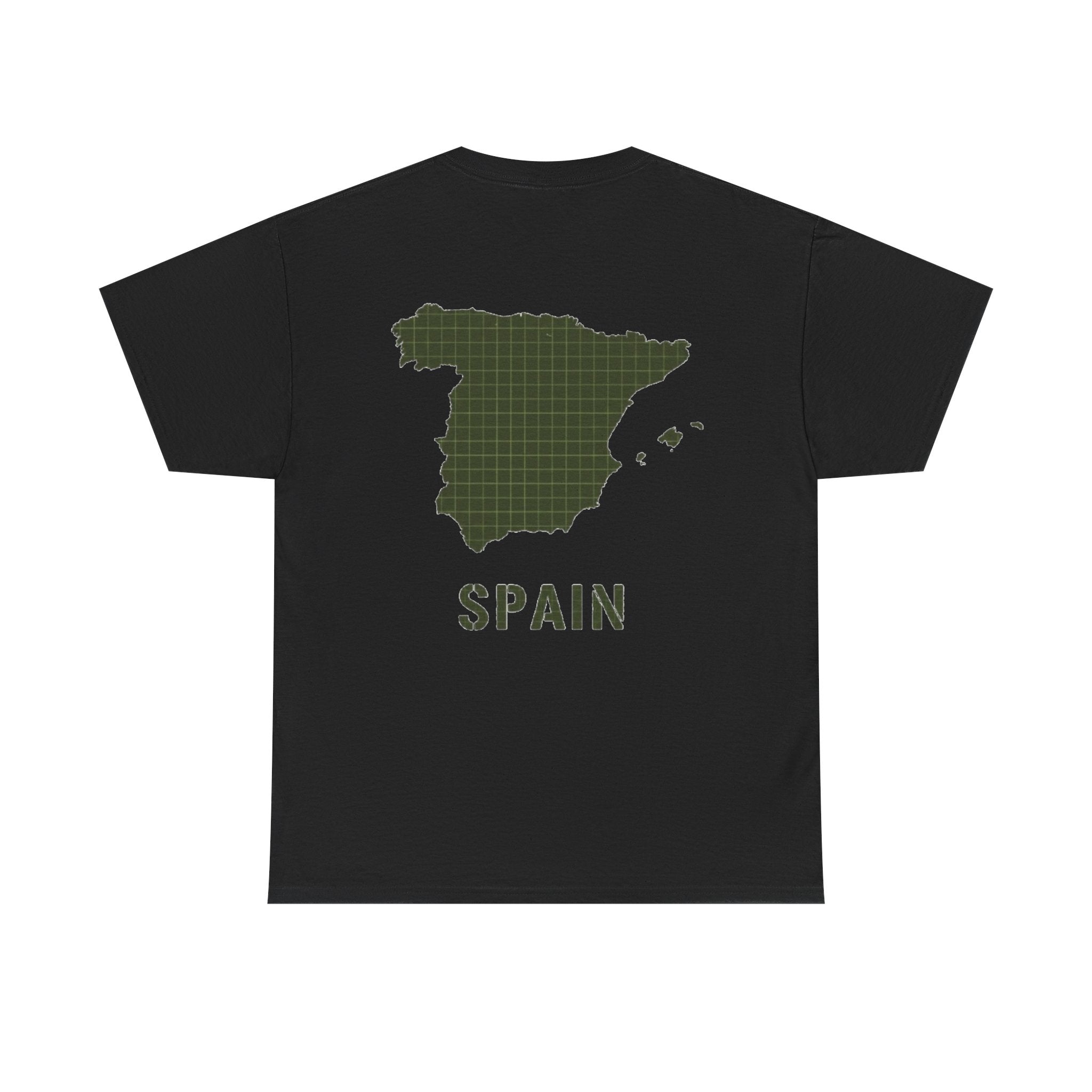 Spain Map Graphic Tee — Minimalist Travel T‑Shirt