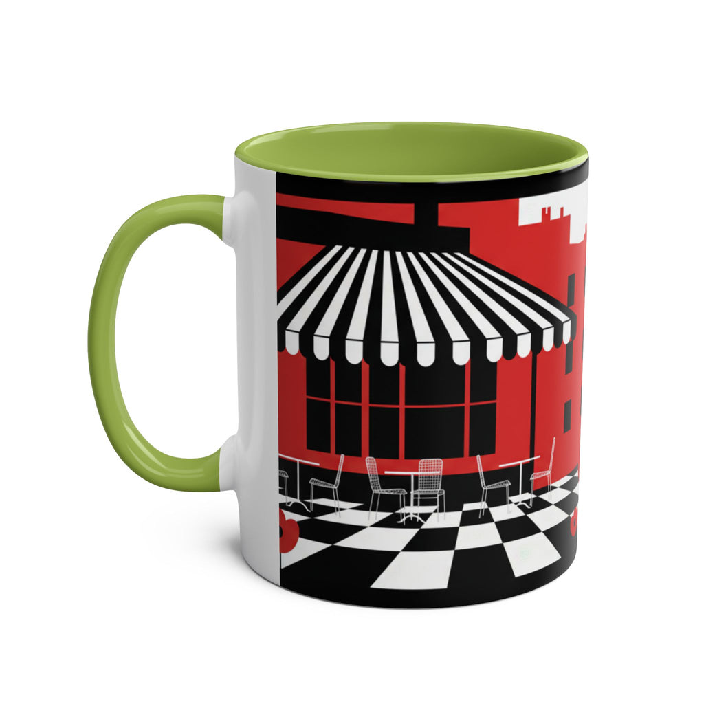 Two-Tone Coffee Mugs, 11oz
