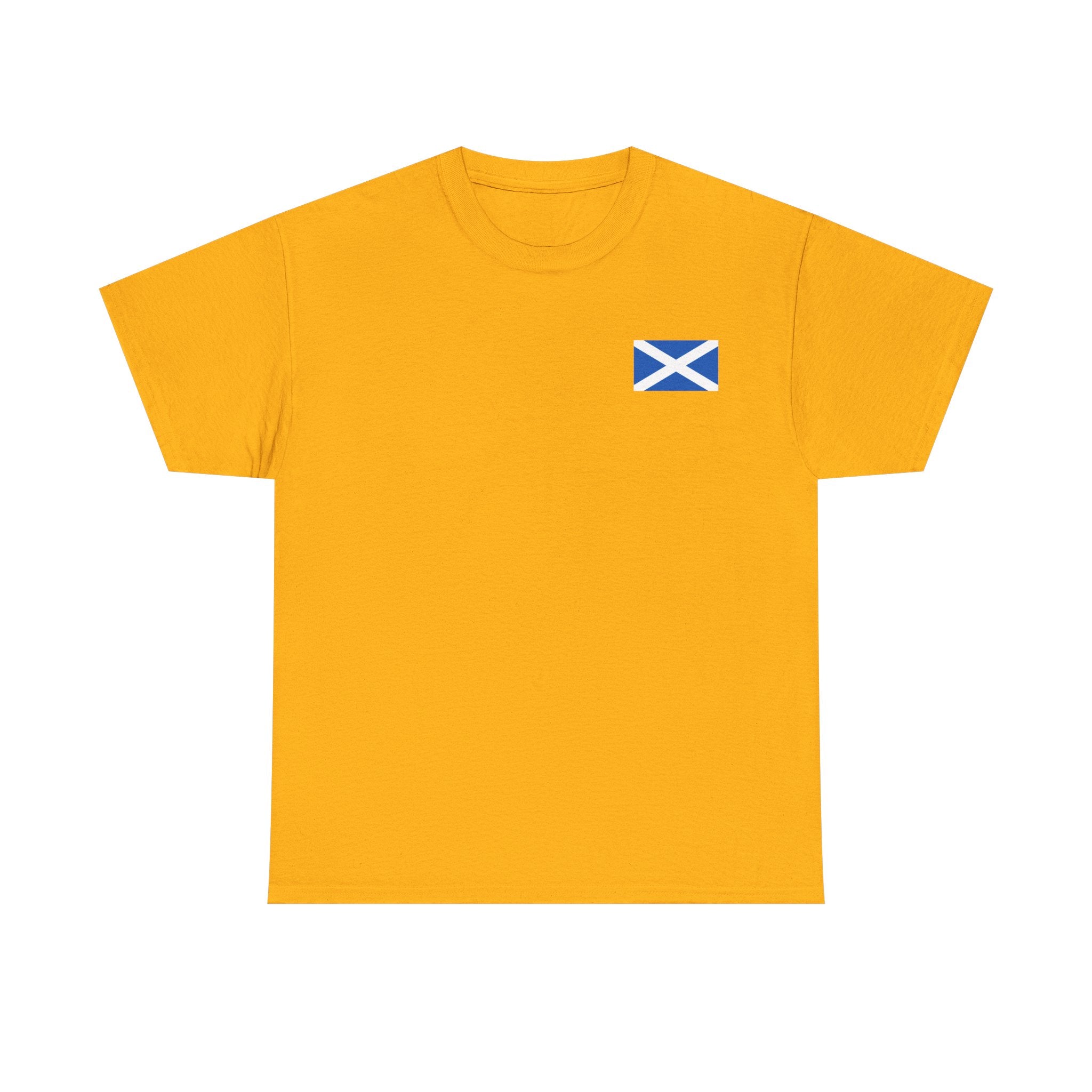 Scottish and Proud T-Shirt — Stag Crest with Saltire Flag