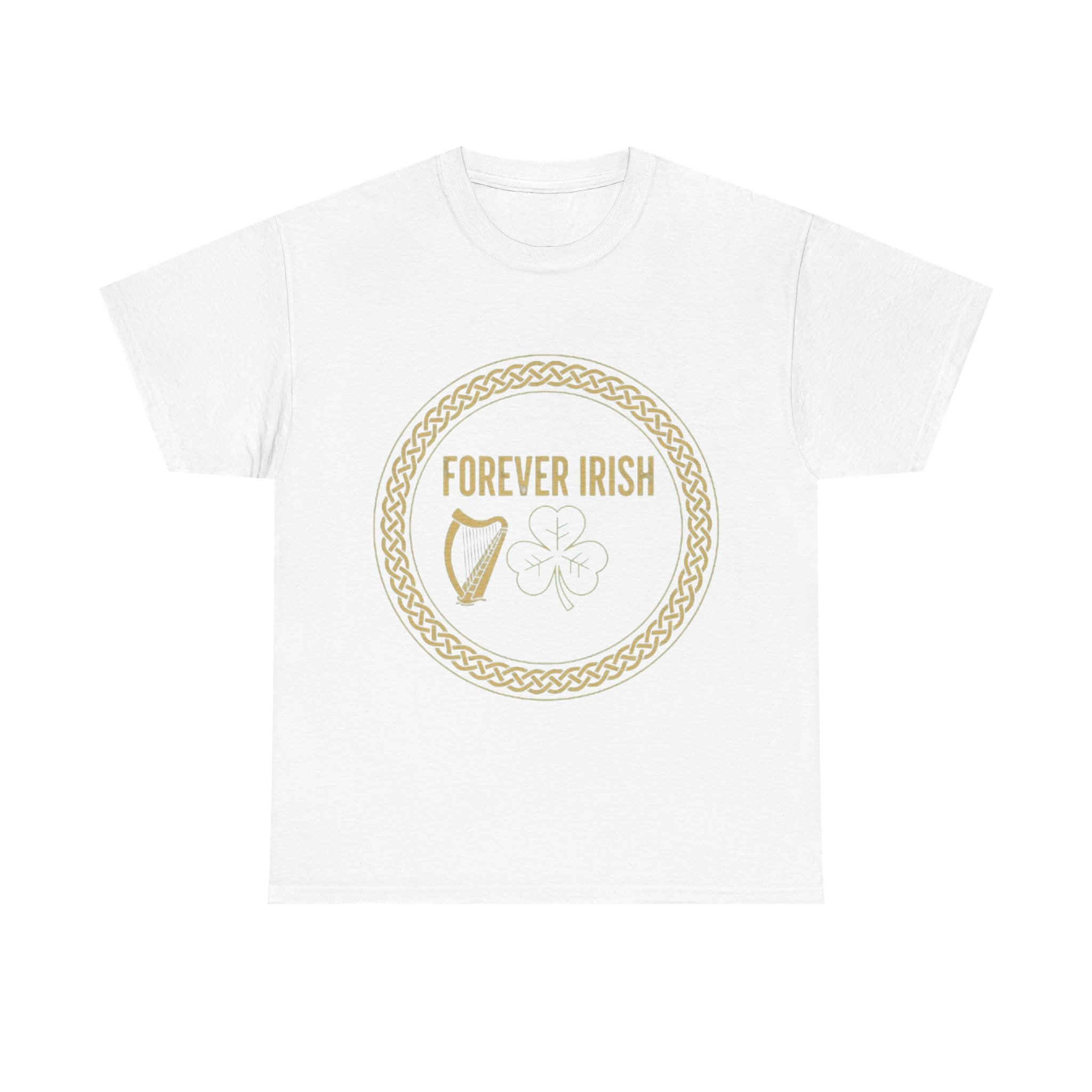 Forever Irish T‑Shirt - "Forever Irish" Shamrock & Harp St. Patrick’s Day Tee