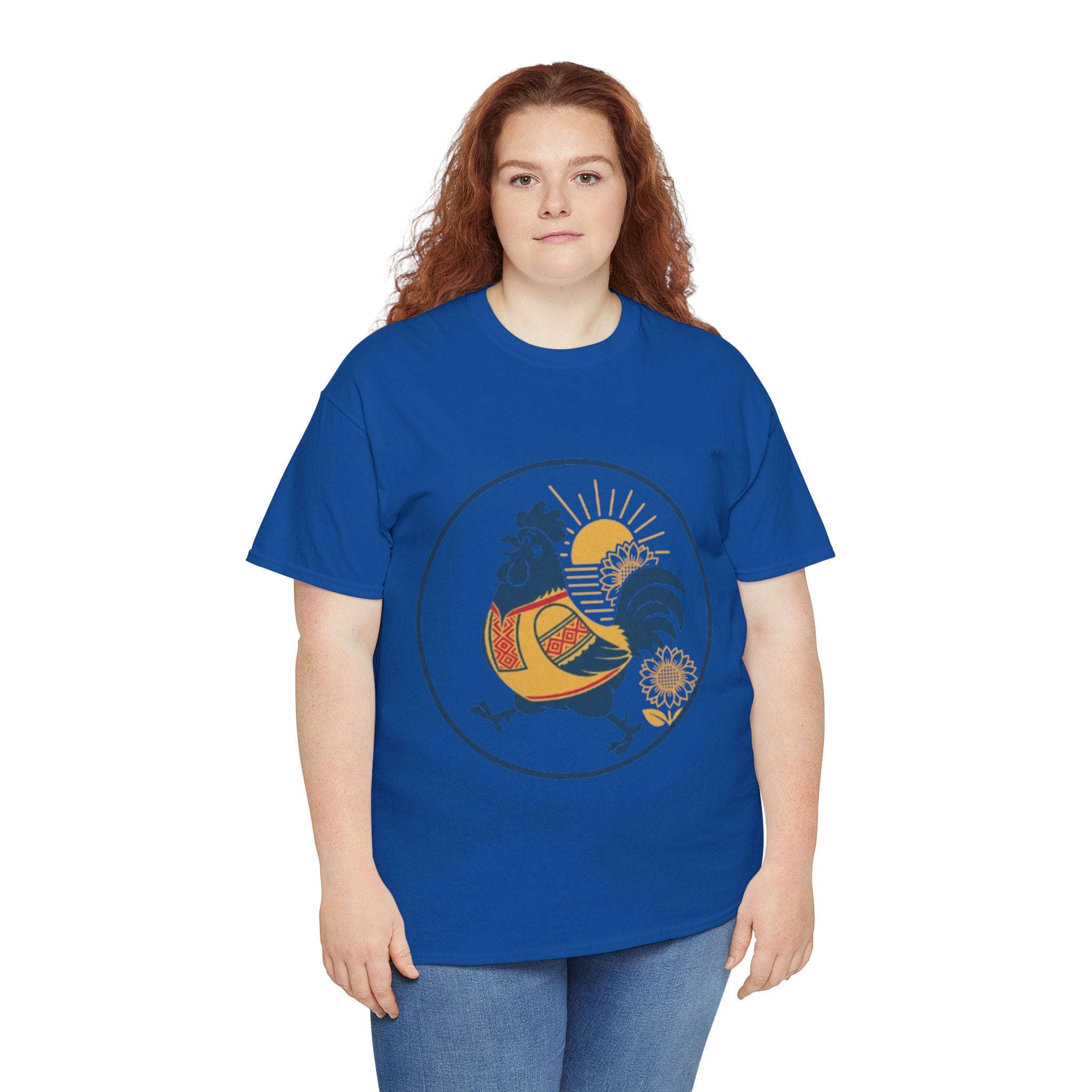 Rooster Sunburst Graphic Tee — Vintage Farmhouse Rooster T-Shirt