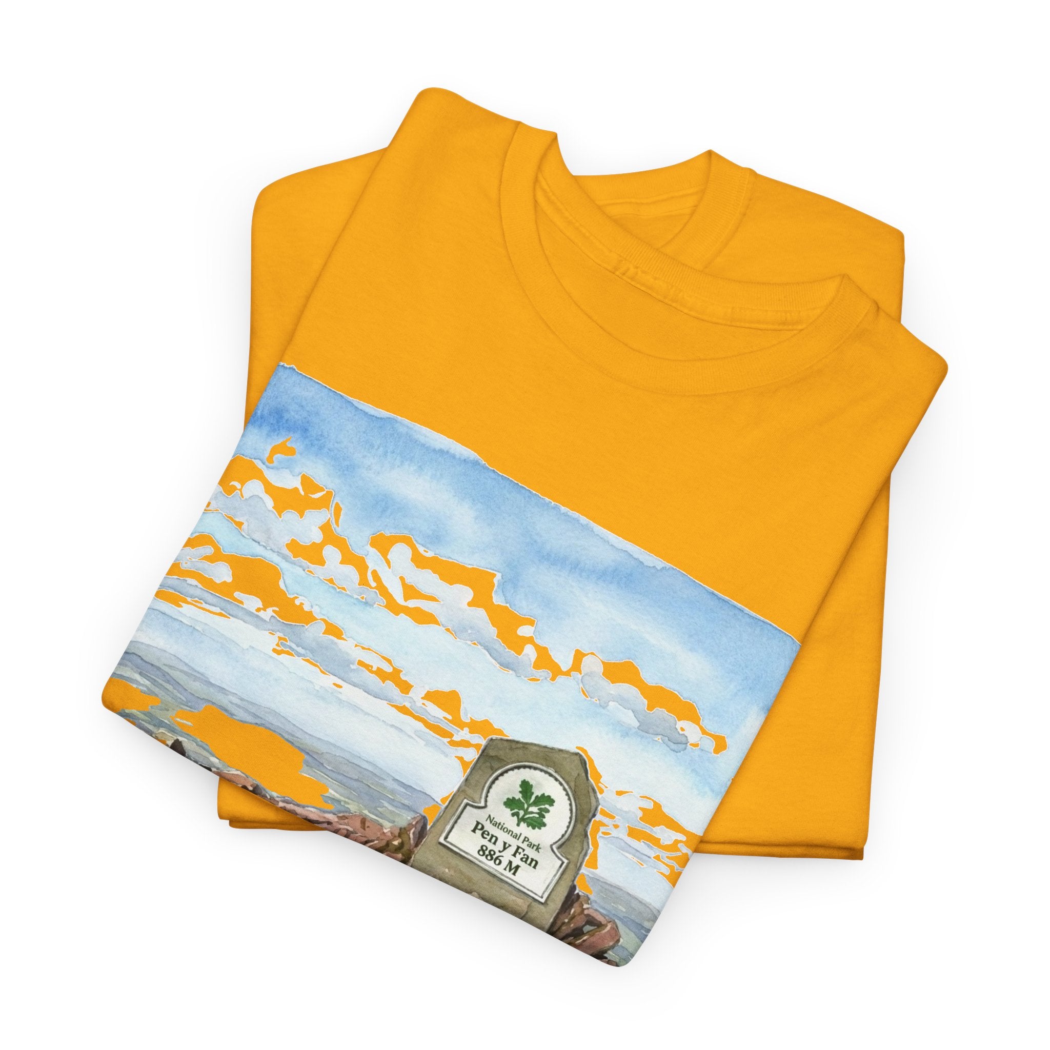 Pen y Fan Landscape T‑Shirt — Wales Mountain Hiking Souvenir Tee
