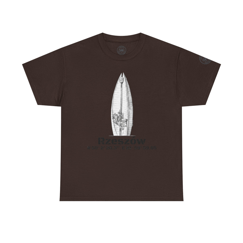 Rzeszów Coordinates T‑Shirt — City Landmark  Sketch Tee