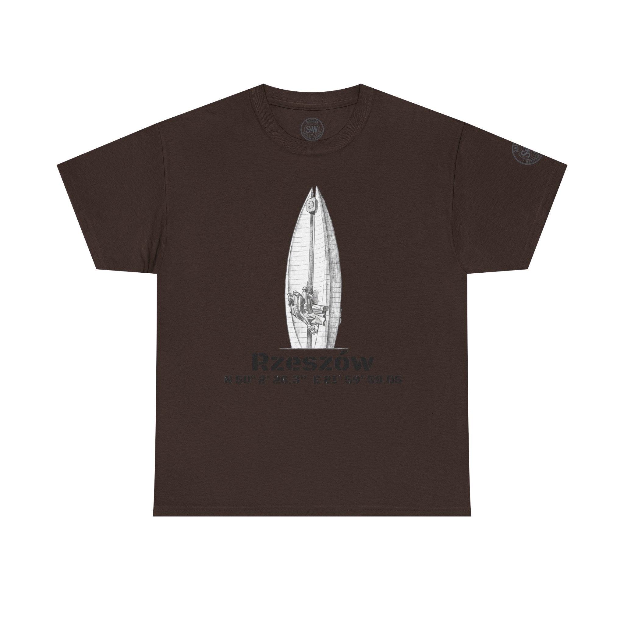 Rzeszów Coordinates T‑Shirt — City Landmark  Sketch Tee