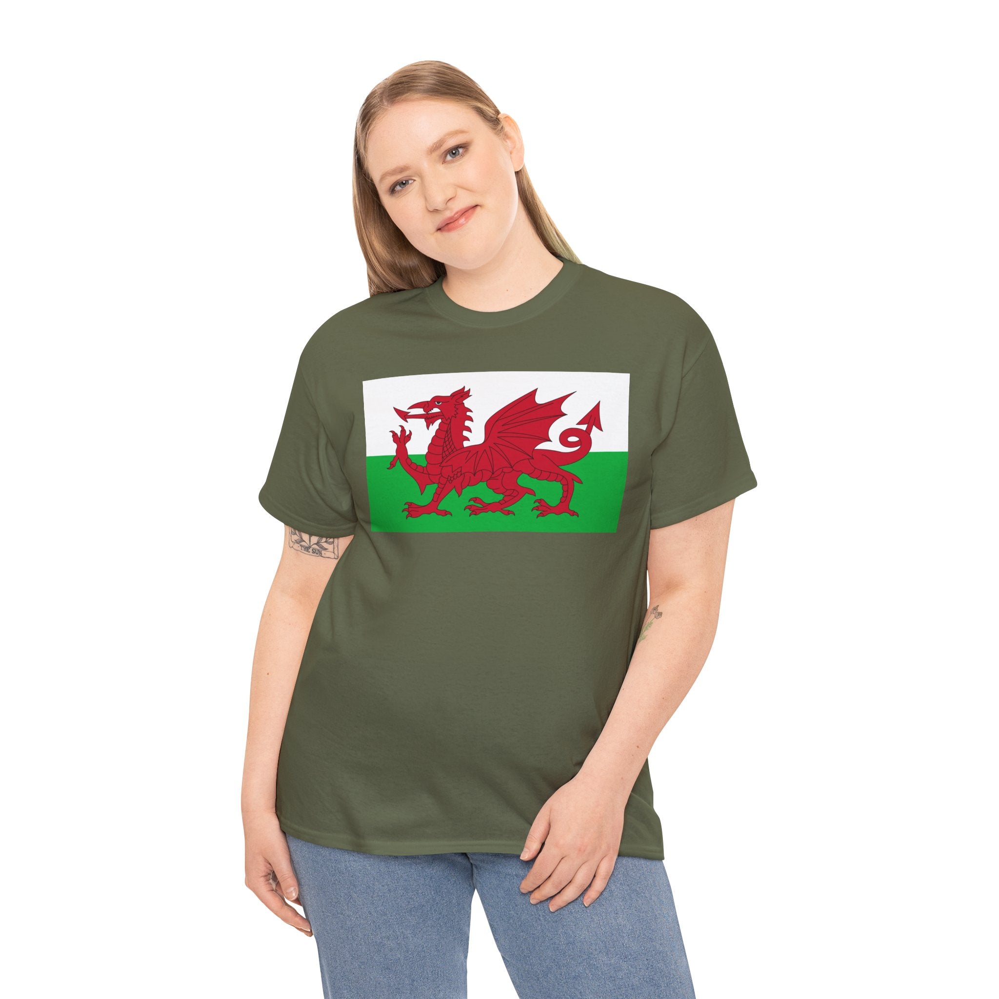 Welsh Dragon T‑Shirt — Cymru Red Dragon Flag Tee
