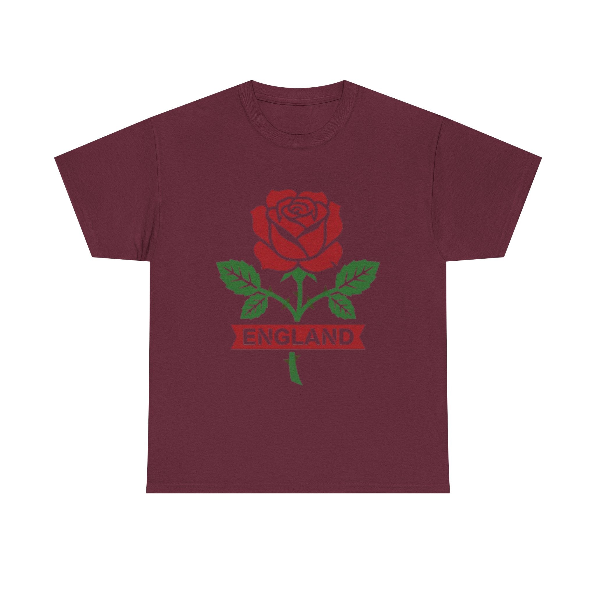 England Rose T-Shirt – Vintage Red Rose England Tee
