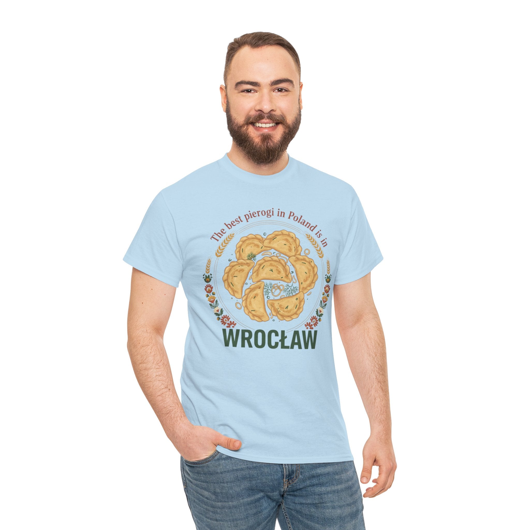 Wrocław Pierogi T-Shirt — "The best pierogi in Poland is in" Polish Food Tee