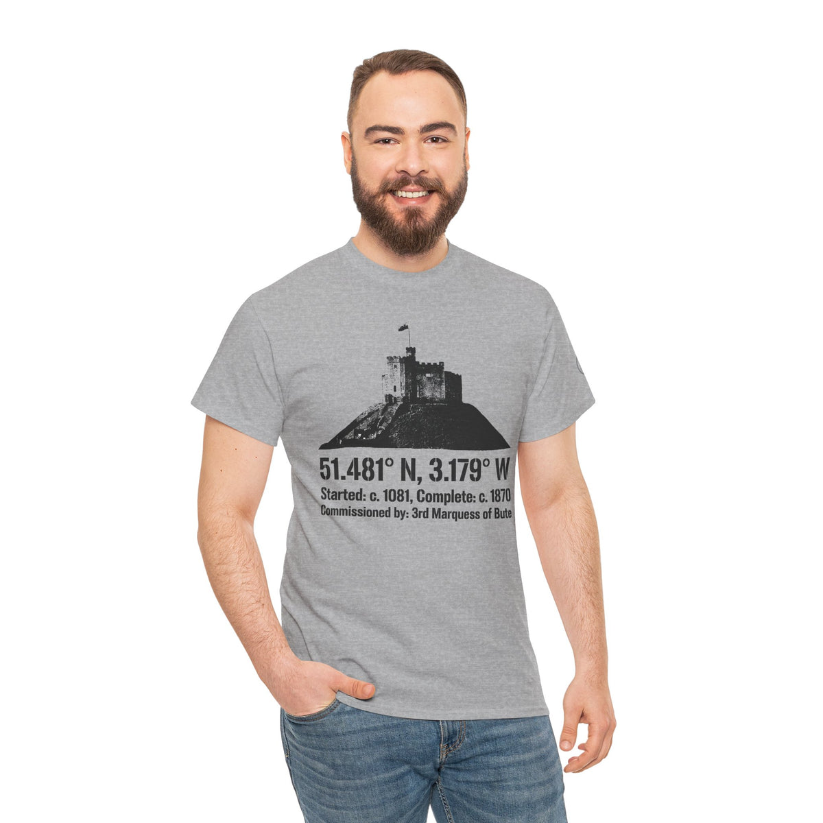 Cardiff Castle T-Shirt — Welsh Castle & City Heritage Tee — product image 3