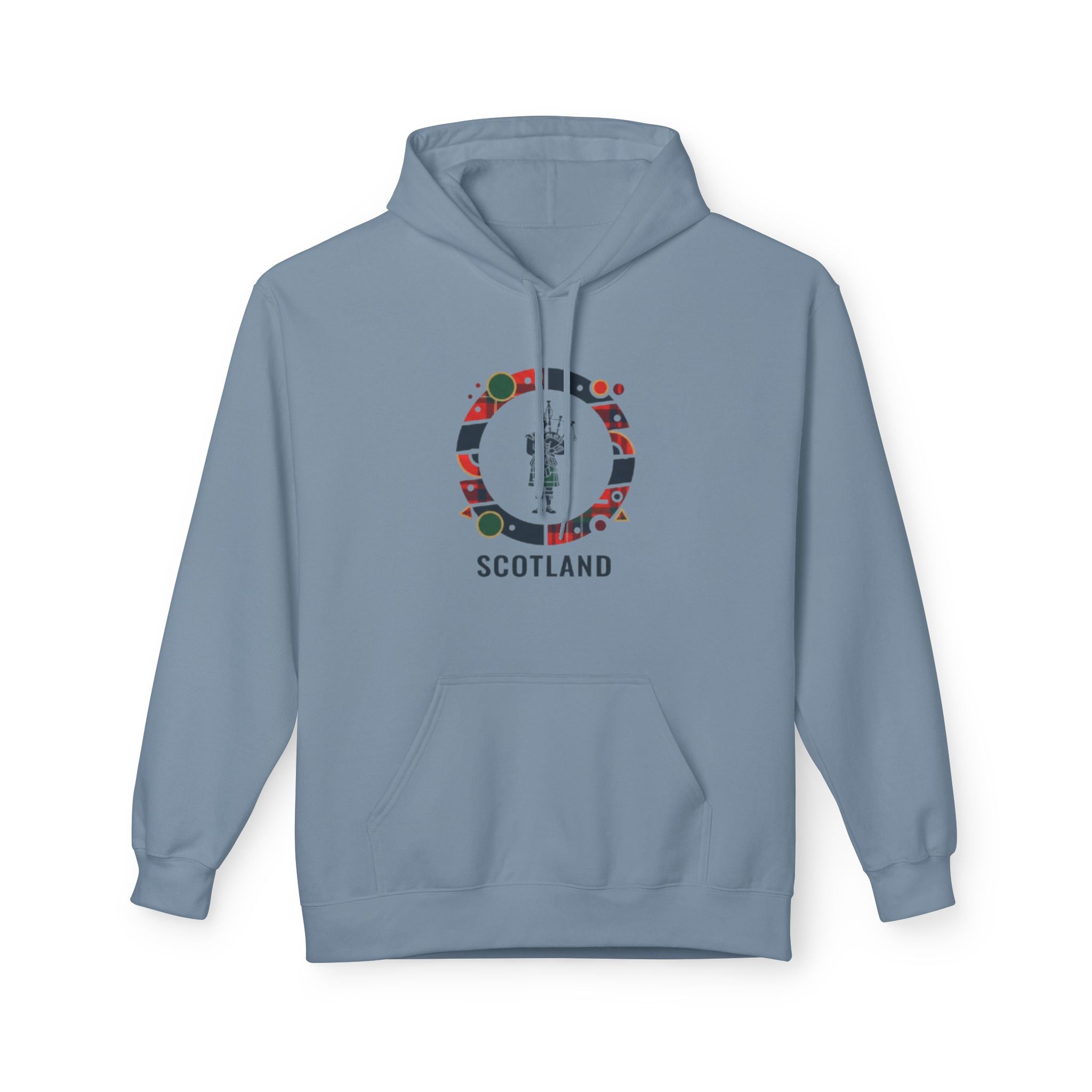 Scotland Crest Graphic Hoodie — Scottish Flag & Thistle Travel Souvenir