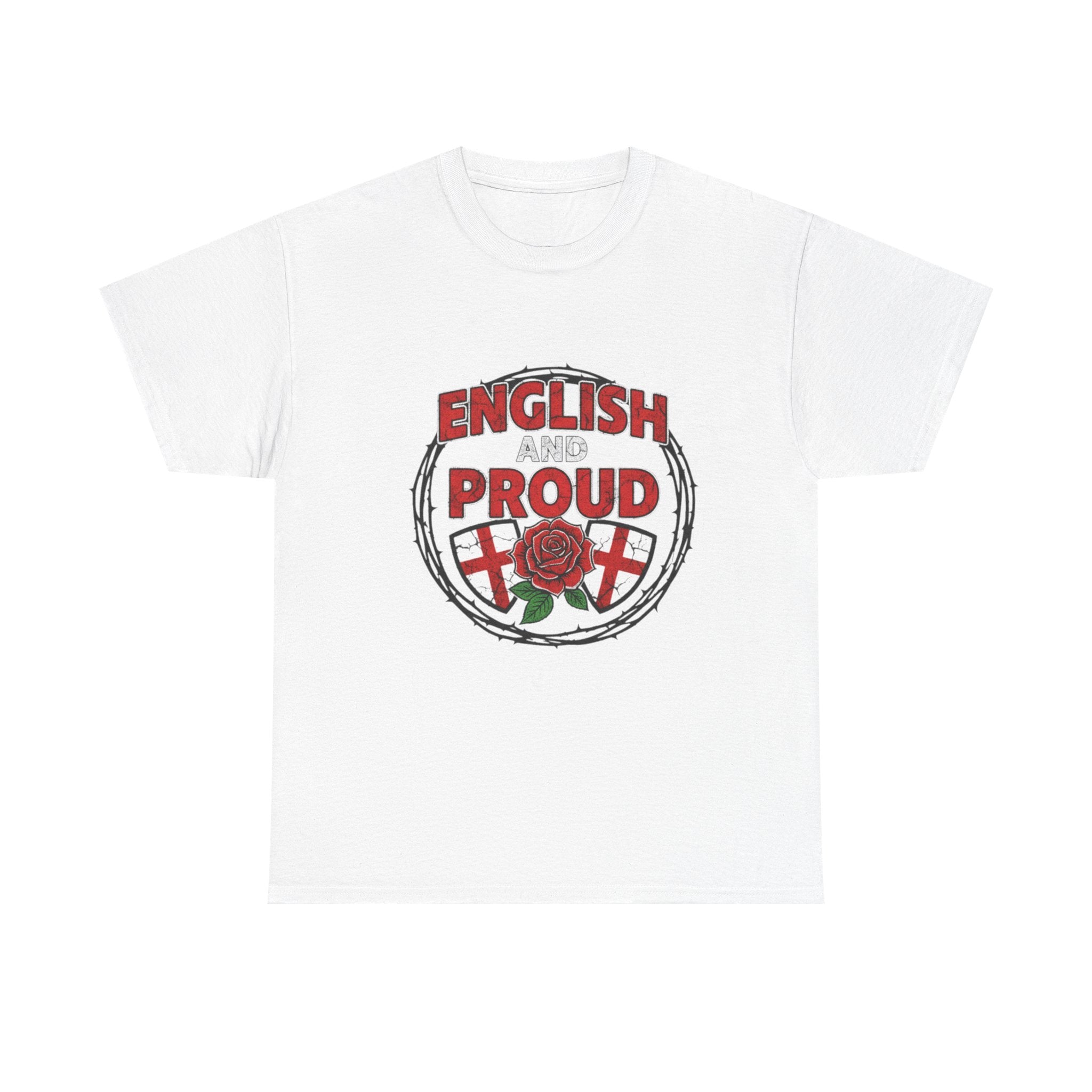 English and Proud T-Shirt — St. George Rose Patriotic Tee